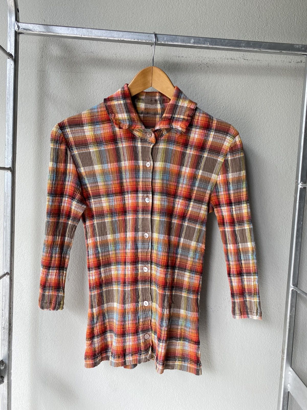 Tsumori Chisato TSUMORI CHISATO Vibrant Orange Statement Shirt. Size XS / US 0-2 / IT 36-38 - 1 Thumbnail