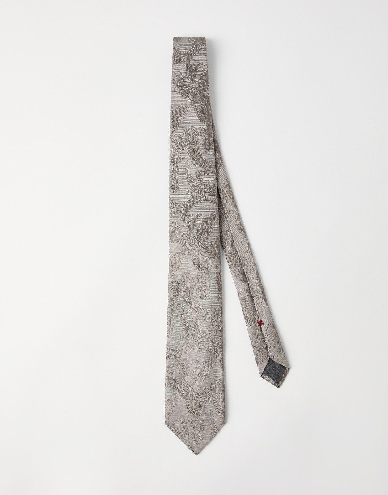 Brunello Cucinelli o1la1rc1a0326 Size: OS / Tie in Grey Size ONE SIZE - 1 Thumbnail