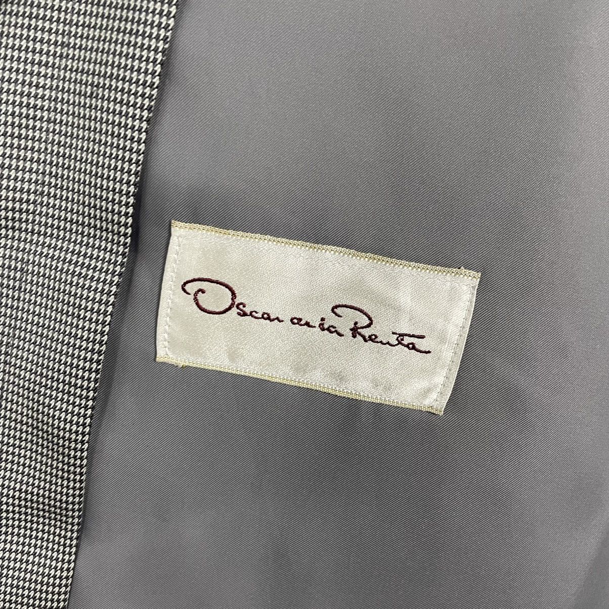 Oscar De La Renta Oscar De La Renta Houndstooth Trenchcoat Size US M / EU 48-50 / 2 - 17 Thumbnail