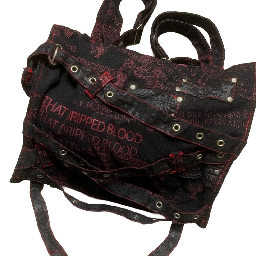 Japanese Brand HN+nois(h.naoto) Bondage Backpack Size ONE SIZE - 4 Thumbnail