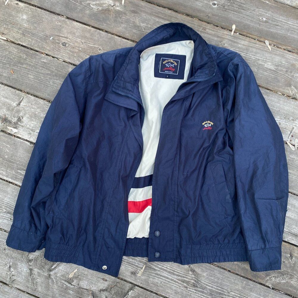 Paul & Shark × Vintage Vintage 90s Paul & Shark Yaughting Jacket Large Blue Size US L / EU 52-54 / 3 - 1 Thumbnail