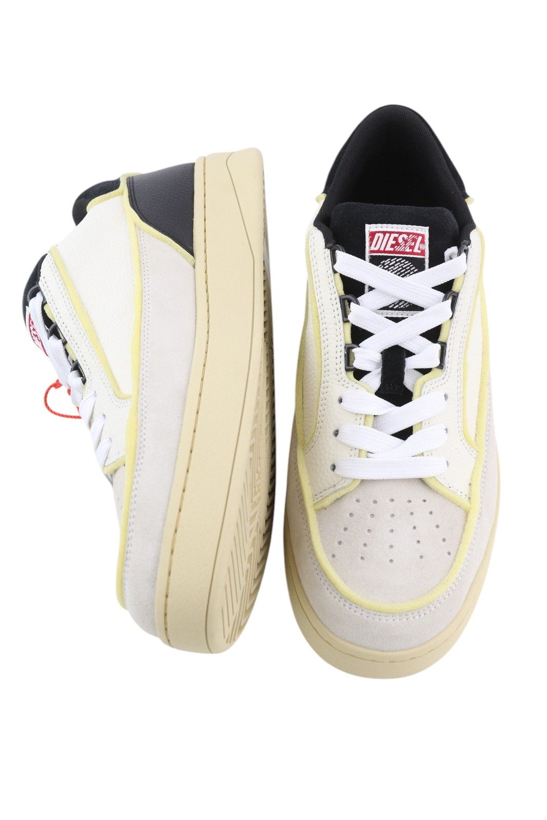 Diesel S-SINNA LOW EU42 White Leather 41079 Size US 9 / EU 42 - 7 Thumbnail