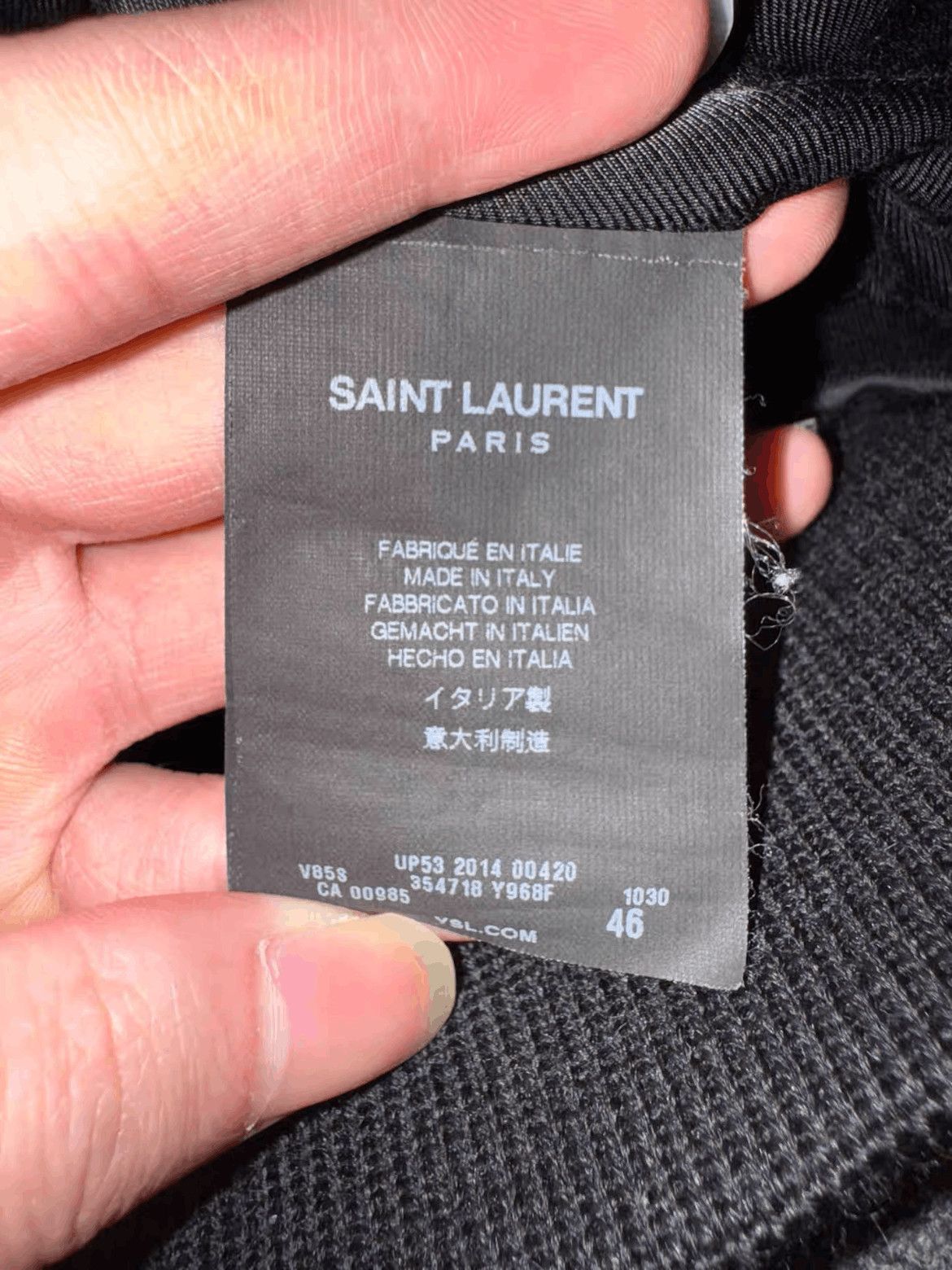 Saint Laurent Paris Sz 46 Saint Laurent Paris by Hedi 14AW Teddy Jacket Size US S / EU 44-46 / 1 - 8 Thumbnail