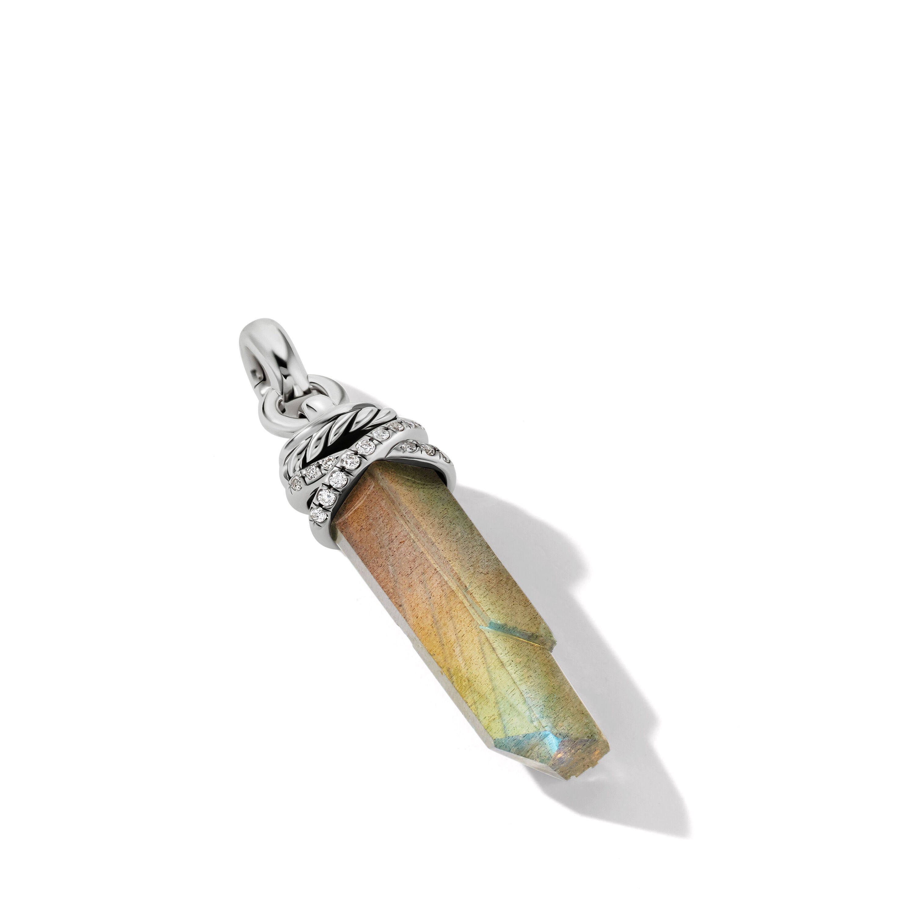 David Yurman o1w1db10325 Size:OS/ Wrapped Crystal Amulet in Silver Size ONE SIZE - 2 Thumbnail
