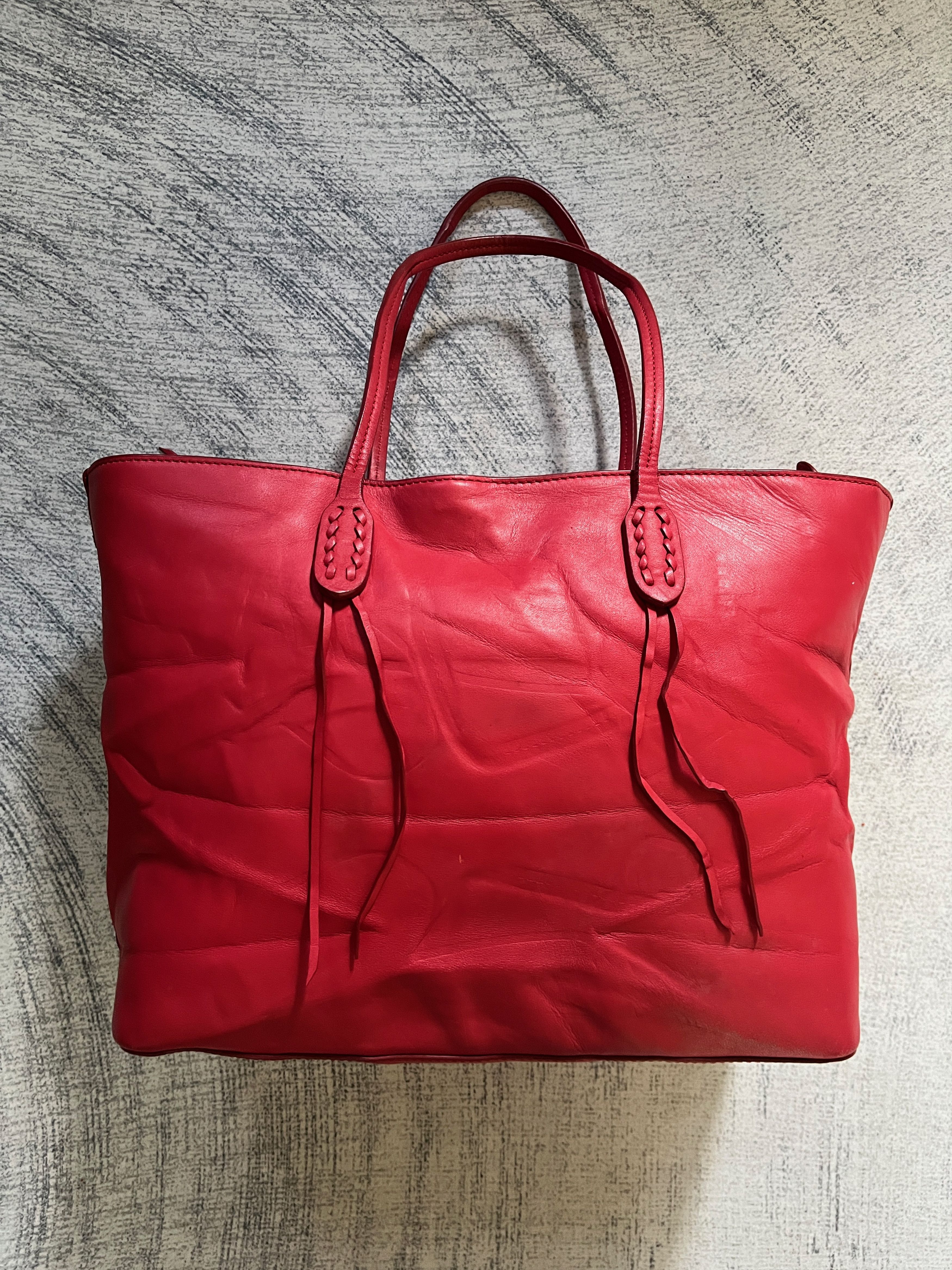 Polo Ralph Lauren Polo RL Full Leather in Red Tote Shoulder Bag Size ONE SIZE - 2 Thumbnail
