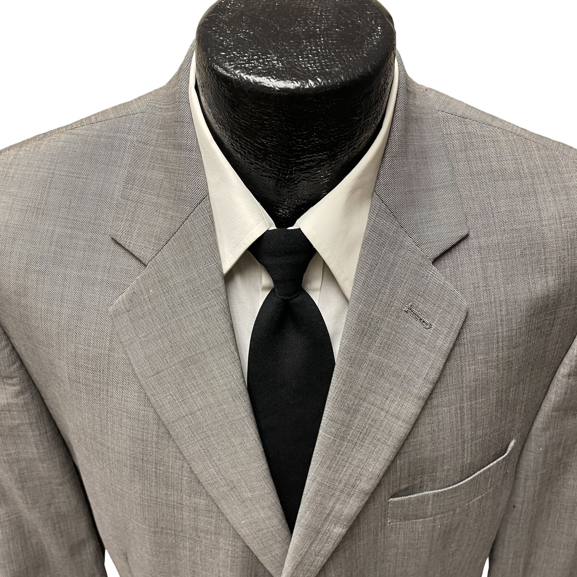 Ralph Lauren Ralph Lauren Gray Silver Sport Coat 3 BTN Wool Jacket Size 42L - 2 Thumbnail