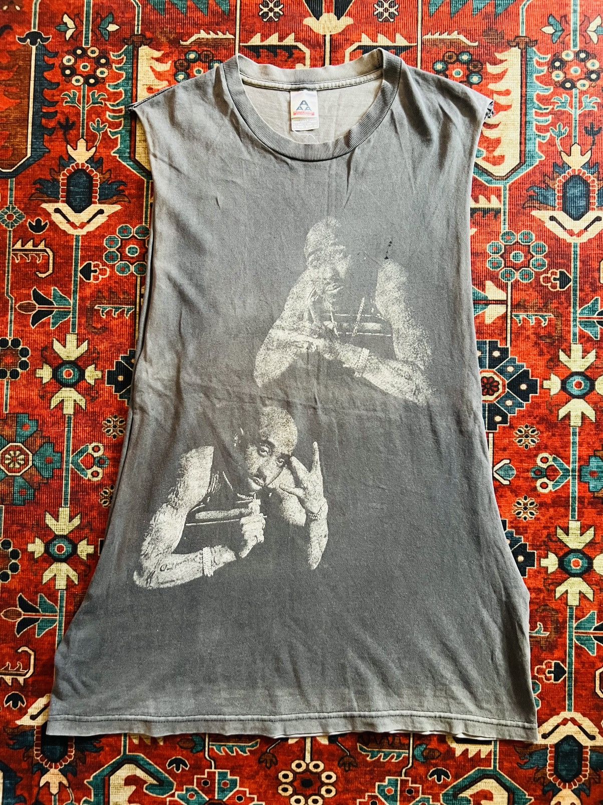 Vintage Vintage 2Pac All Eyez On Me Bootleg Rap Tee Size US L / EU 52-54 / 3 - 1 Thumbnail