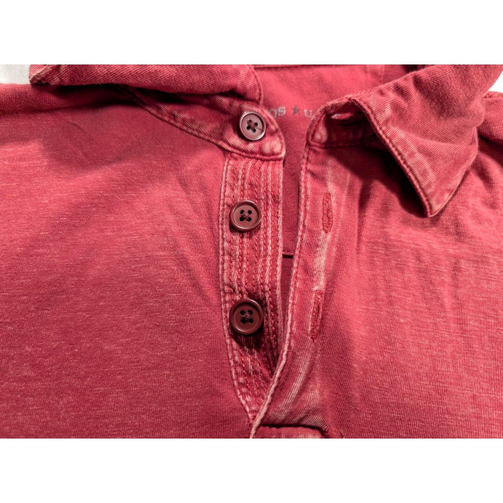 John Varvatos John Varvatos Polo Shirt Pullover Striped Collared Peace Logo Red Men's Small Size US S / EU 44-46 / 1 - 4 Thumbnail