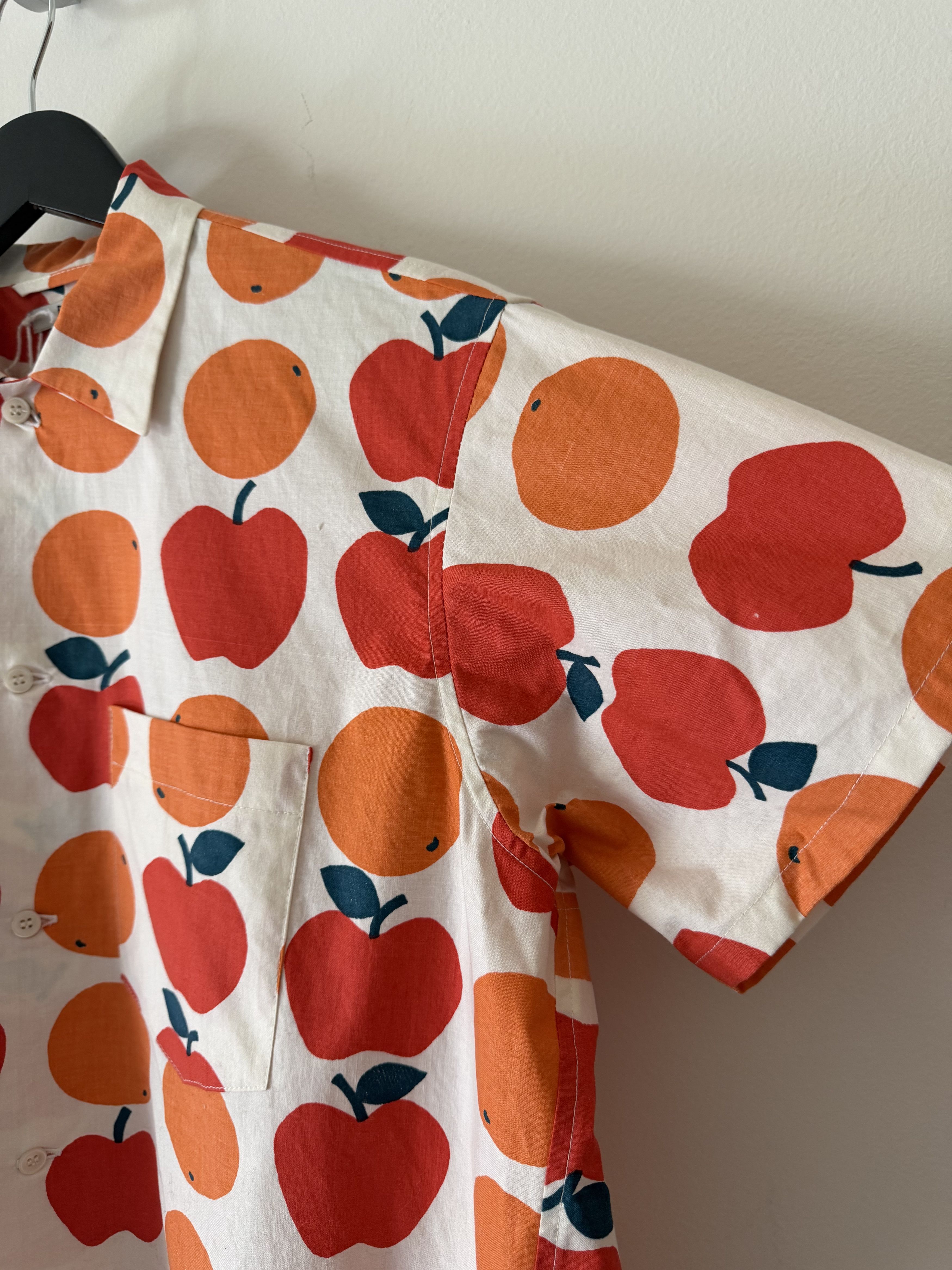 Bode Bode One Of A Kind Tablecloth Shirt in White Orange Size US S / EU 44-46 / 1 - 4 Thumbnail