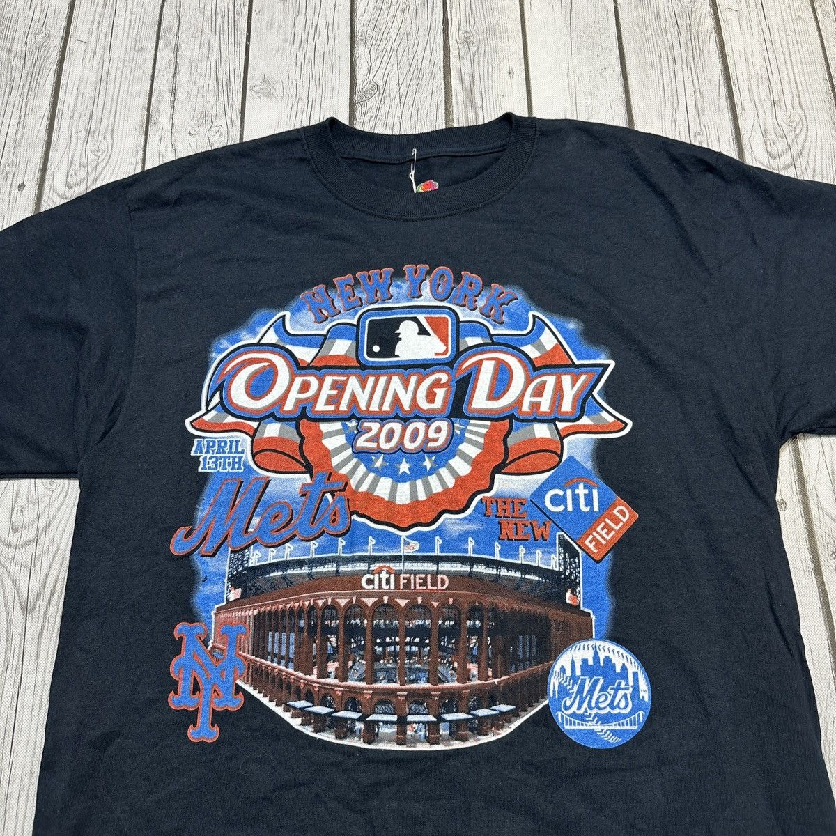 Fruit Of The Loom × MLB New York Mets Opening Day 2009 tee Size US L / EU 52-54 / 3 - 3 Thumbnail