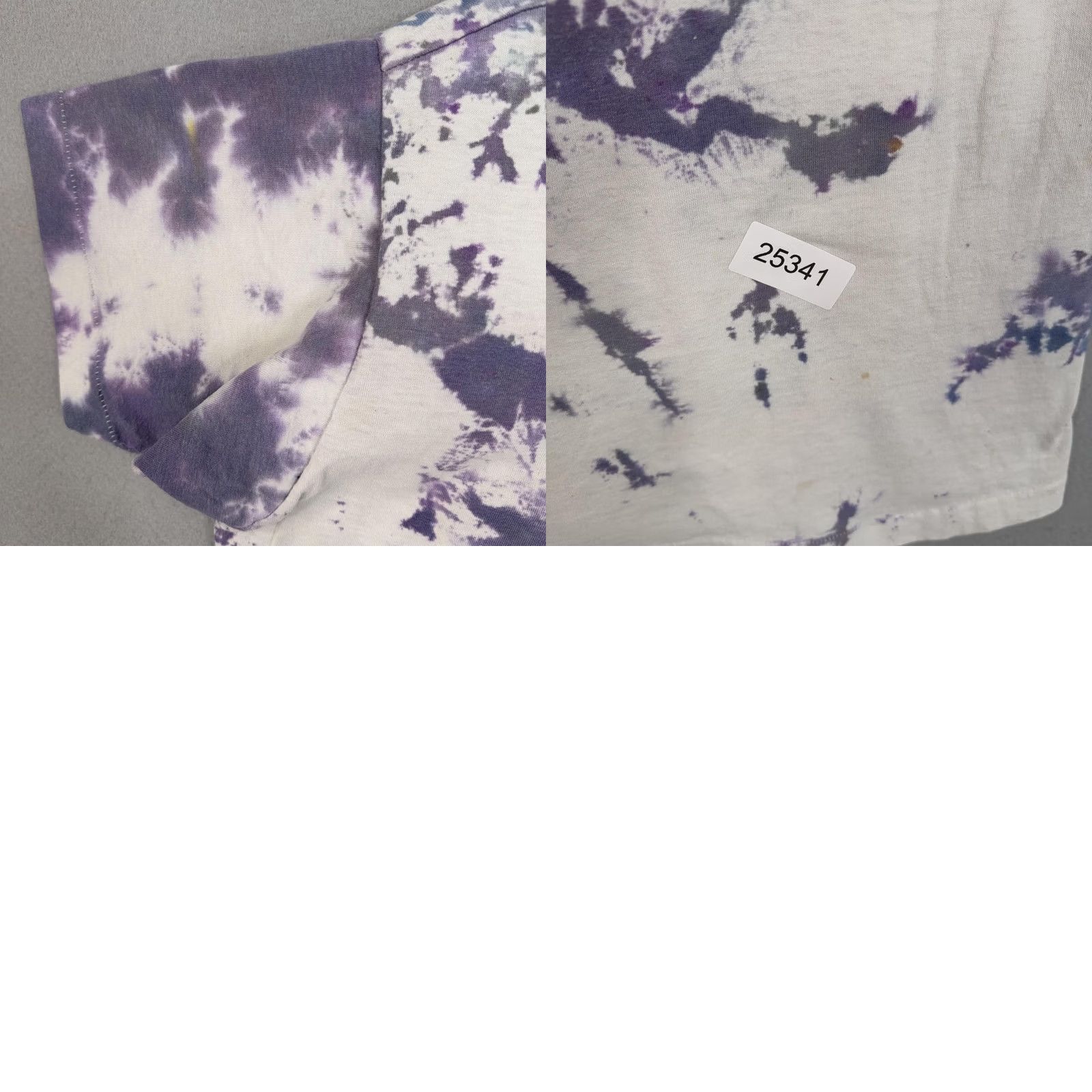 Fruit Of The Loom VINTAGE Fruit of the Loom Louisiana Boys Tour Shirt Mens Large White Purple Tie Dye 1992 90s Graphic Print Short Sleeve Crew Neck T-Shirt Mens Women? Size US L / EU 52-54 / 3 - 10 Thumbnail