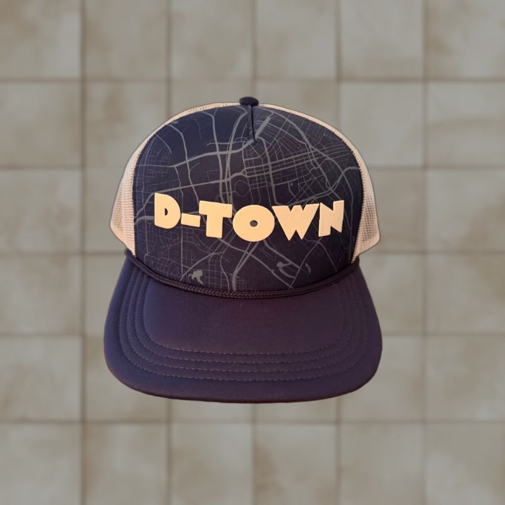 Vintage VINTAGE Local Crowns D-Town Dallas Texas Trucker Snapback Hat NEW Size ONE SIZE - 1 Thumbnail
