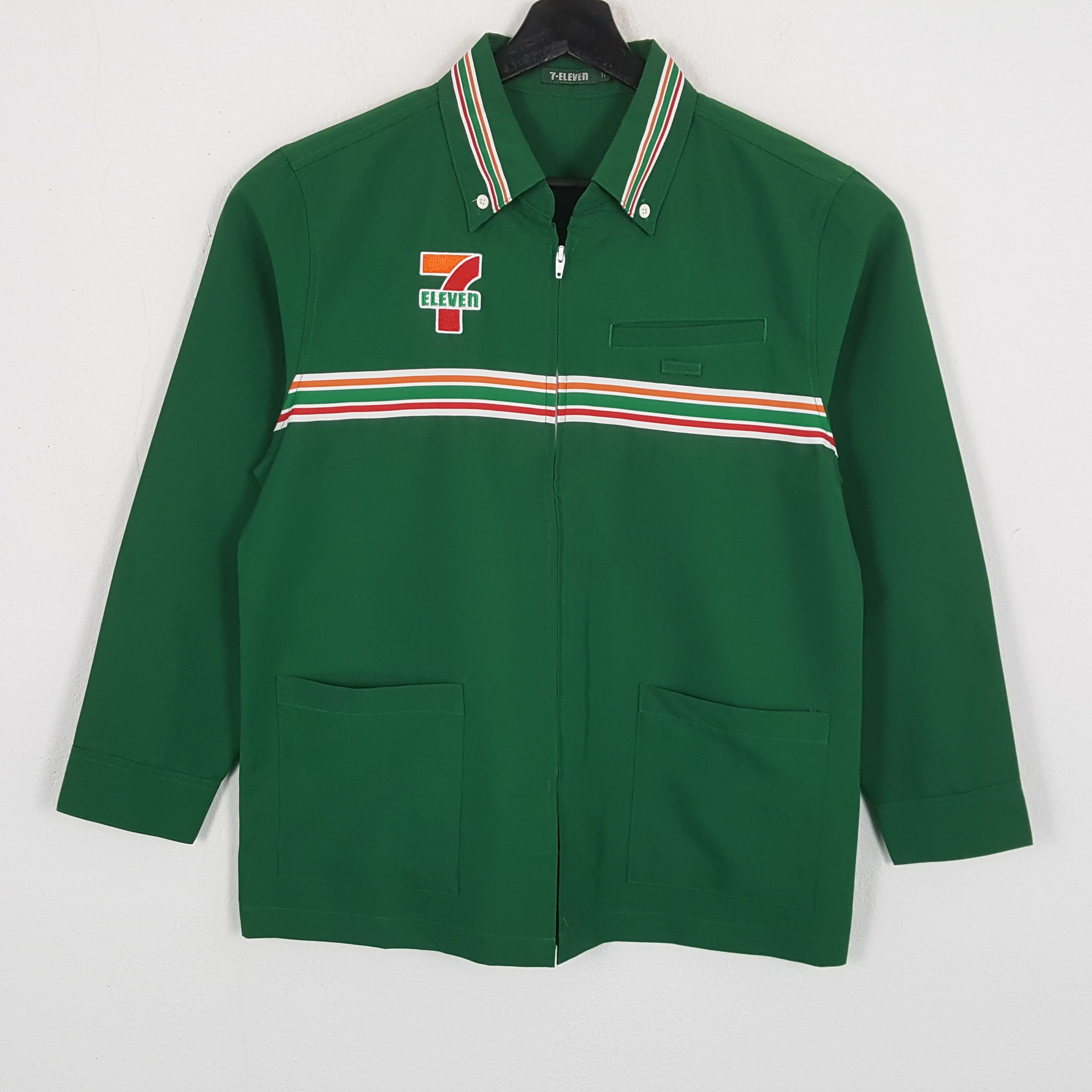 Vintage 7 ELEVEn Japanese Workers Uniform Jacket Size US S / EU 44-46 / 1 - 1 Thumbnail