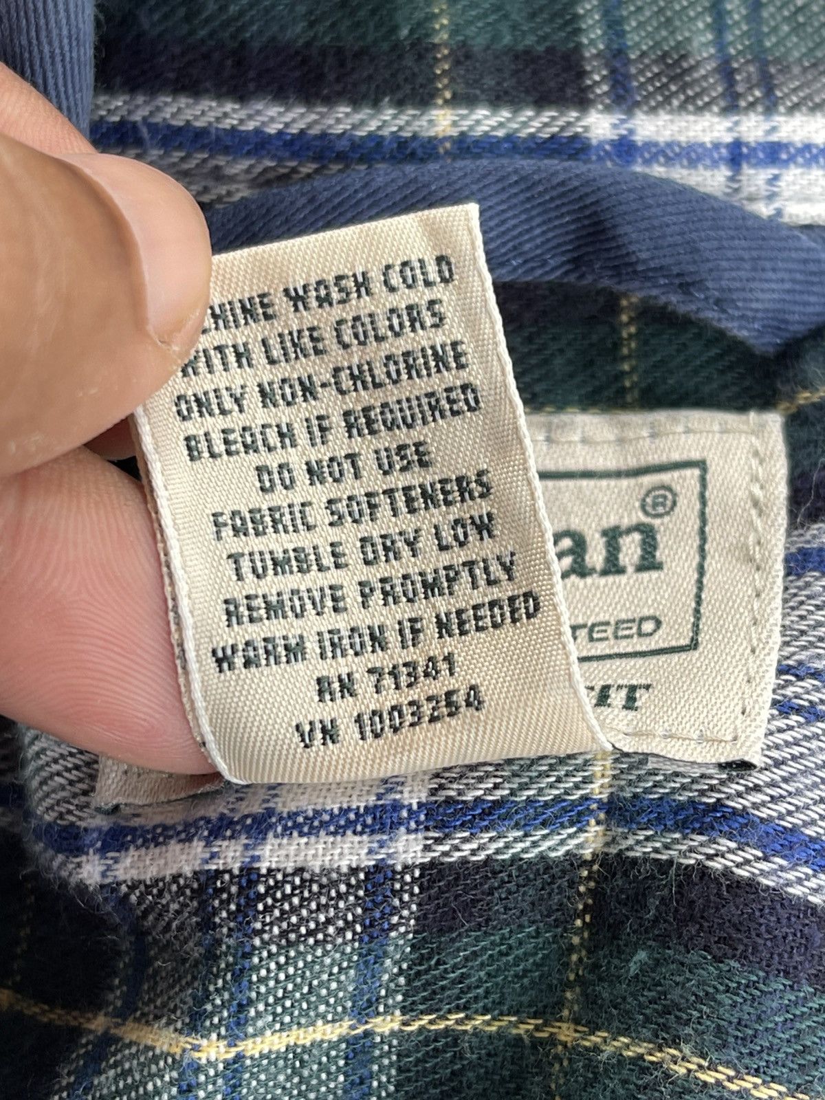 L.L. Bean × Todd Snyder 🔥Vintage L.L. Bean Men's Flannel-Lined Hurricane Shirt Size US L / EU 52-54 / 3 - 12 Thumbnail