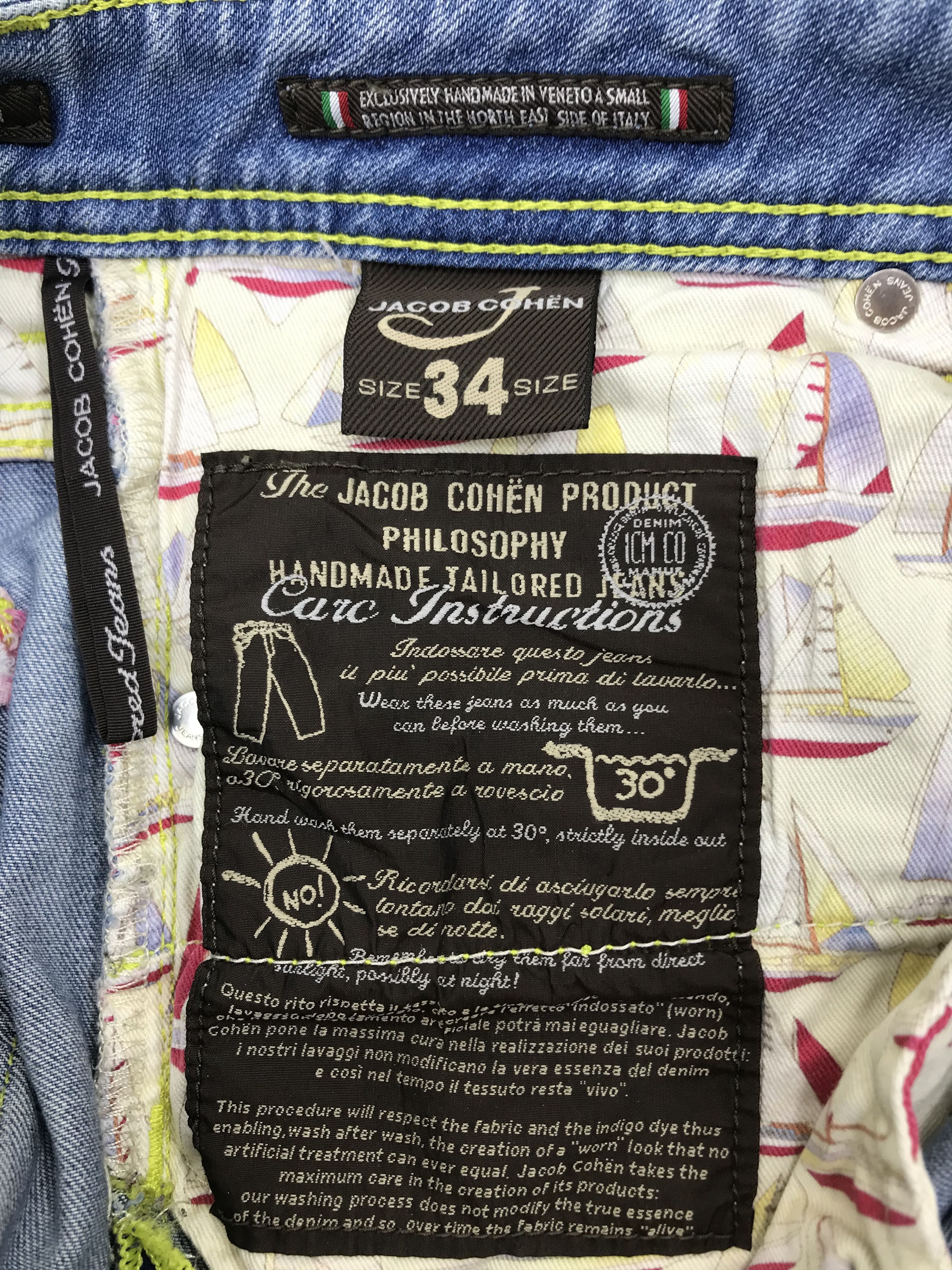 Jacob Cohen Vintage Jacon Cohen Blue Wash Jeans Size US 34 / EU 50 - 11 Thumbnail