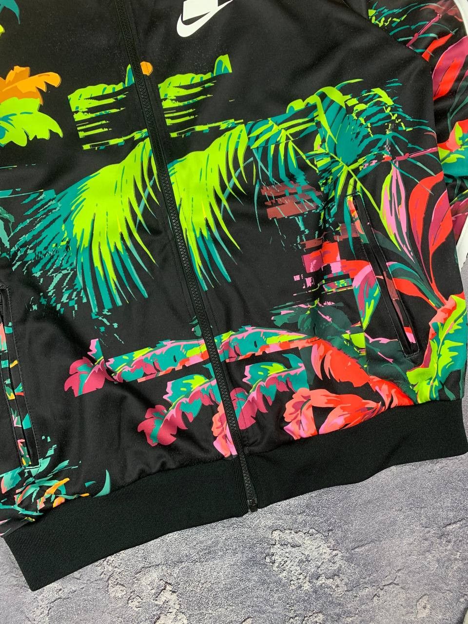 Nike Nike Men's Full Zip Tropical Print Track Jacket Size US M / EU 48-50 / 2 - 5 Thumbnail