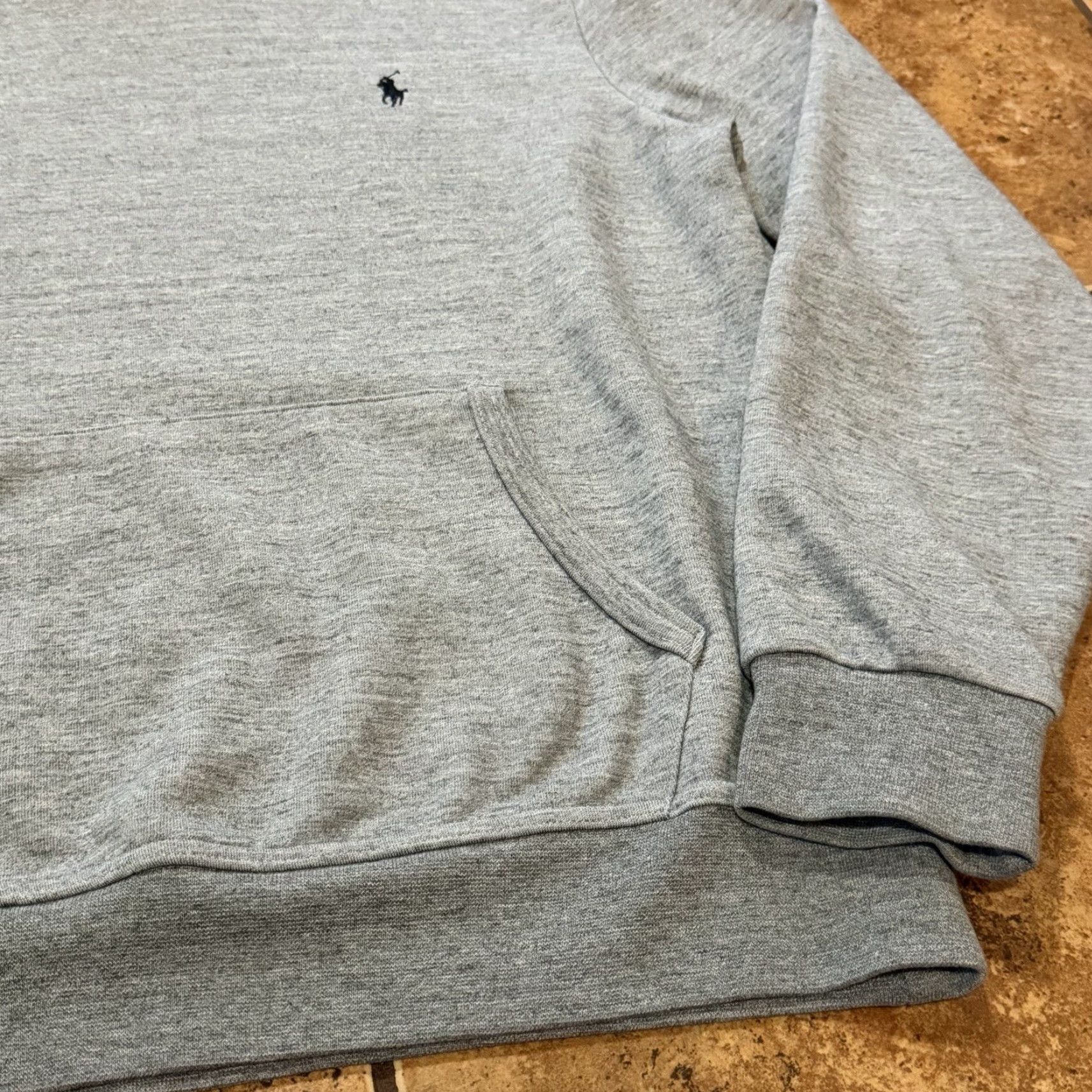 Polo Ralph Lauren Polo Ralph Lauren Hoodie Mens Medium Gray Fleece Pullover Kangaroo Pocket Logo Embroidered Pony Slim Regular Shirt/Outerwear Size US M / EU 48-50 / 2 - 3 Thumbnail