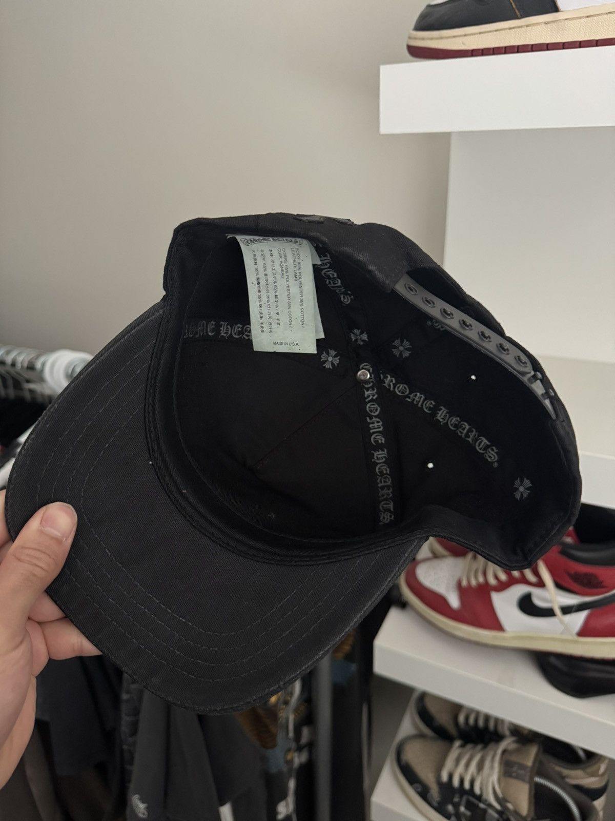 Chrome Hearts Chrome Hearts 5 panel baseball hat with flooded crosses Size ONE SIZE - 6 Thumbnail
