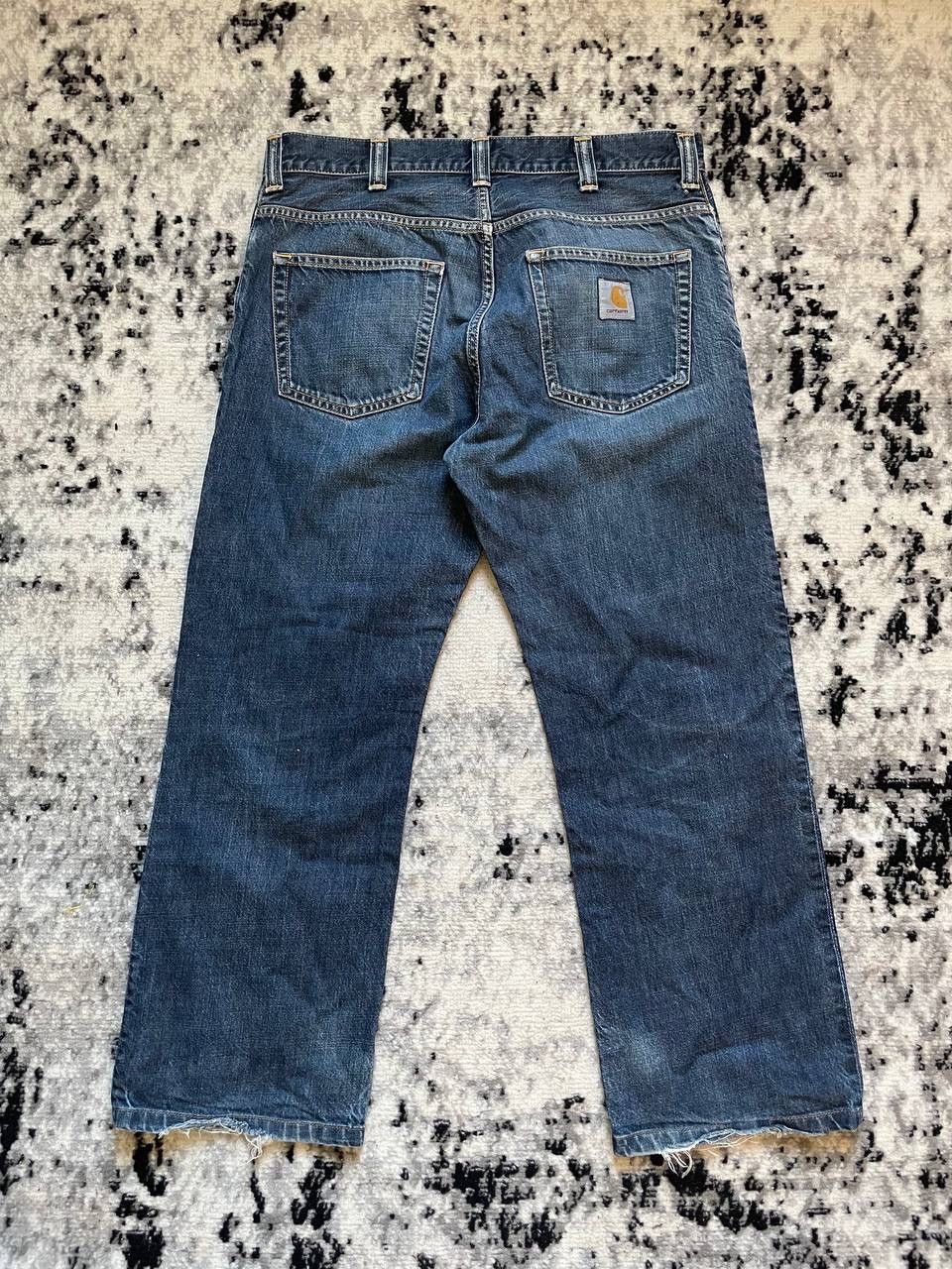 Carhartt × Vintage Carhartt Rockin Pant Jeans Distressed Vintage 34 Size Logo Size US 34 / EU 50 - 1 Thumbnail