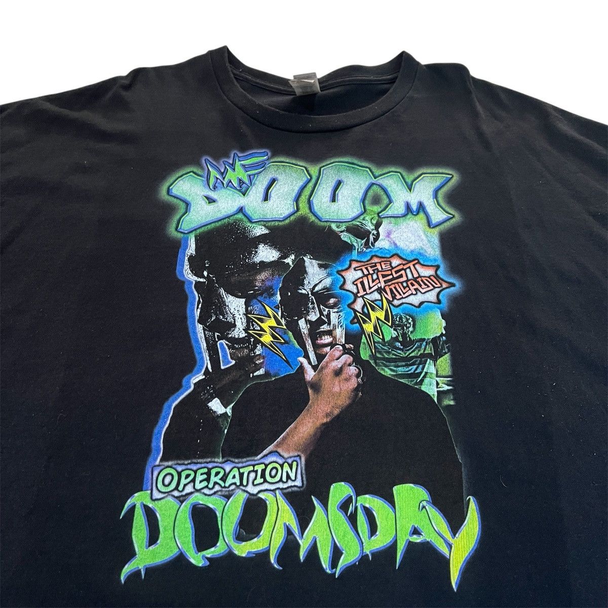 MF Doom × Rap Tees × Stones Throw Records Operation: Doomsday Stones Throw Promo Tee 4XL Size US XXL / EU 58 / 5 - 3 Thumbnail