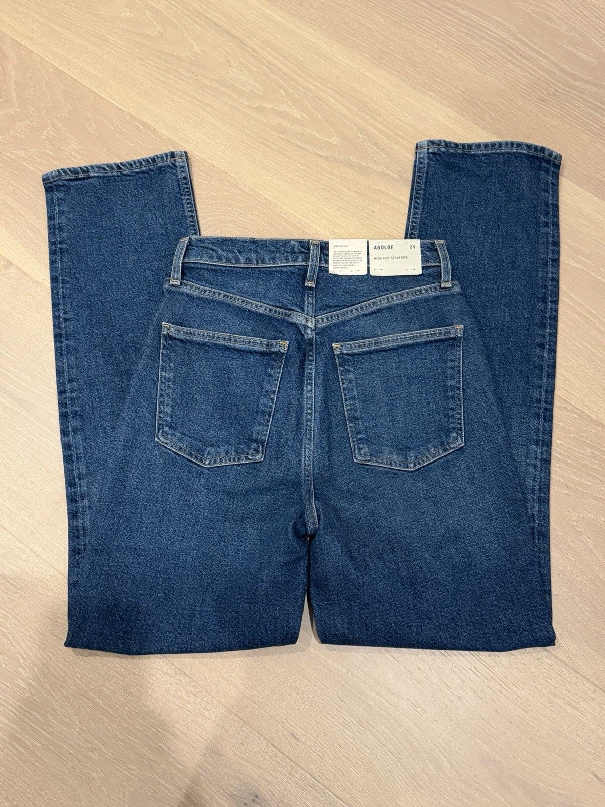 Agolde Agolde High Rise Stovepipe Jeans Discord NWT Size 24" / US 00 / IT 34 - 8 Thumbnail