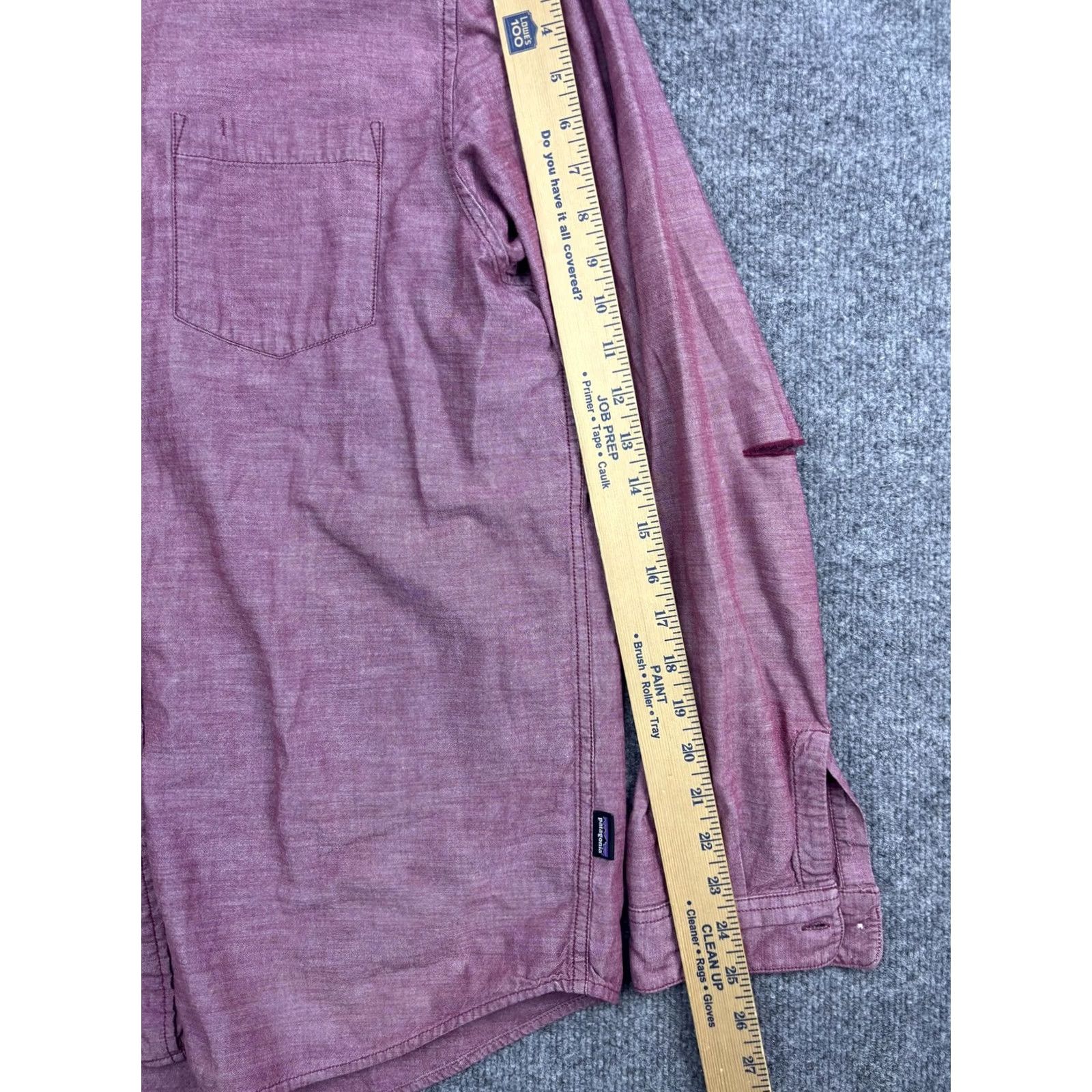 Patagonia Patagonia Shirt Mens Large Pink Chambray Long Sleeve Button-Front Casual Outdoor Size US L / EU 52-54 / 3 - 4 Thumbnail