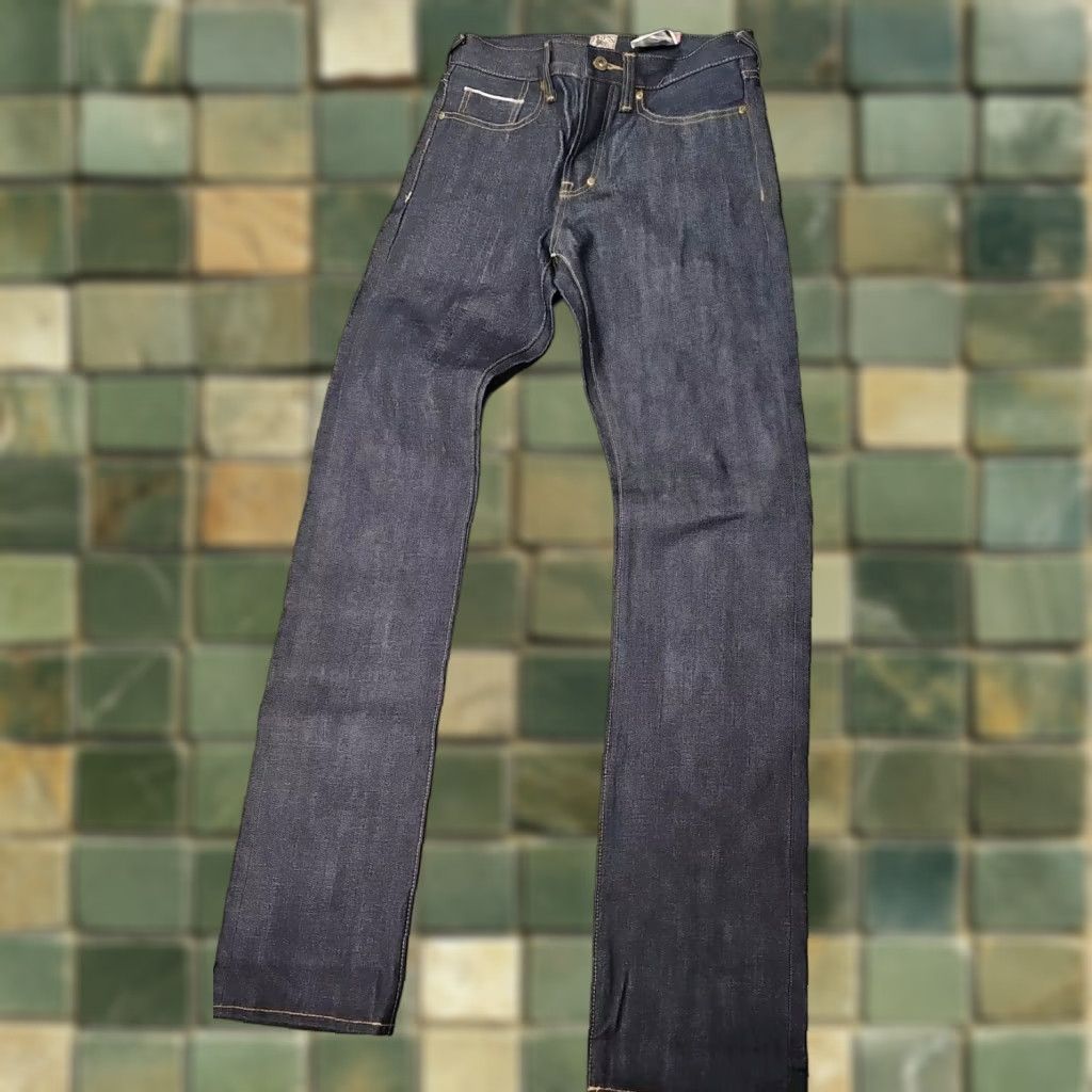 Prps PRPS Men's Jeans Slim Straight Denim 28x34 Raw Multicolor Dark blue/black 11? Size US 28 / EU 44 - 1 Thumbnail