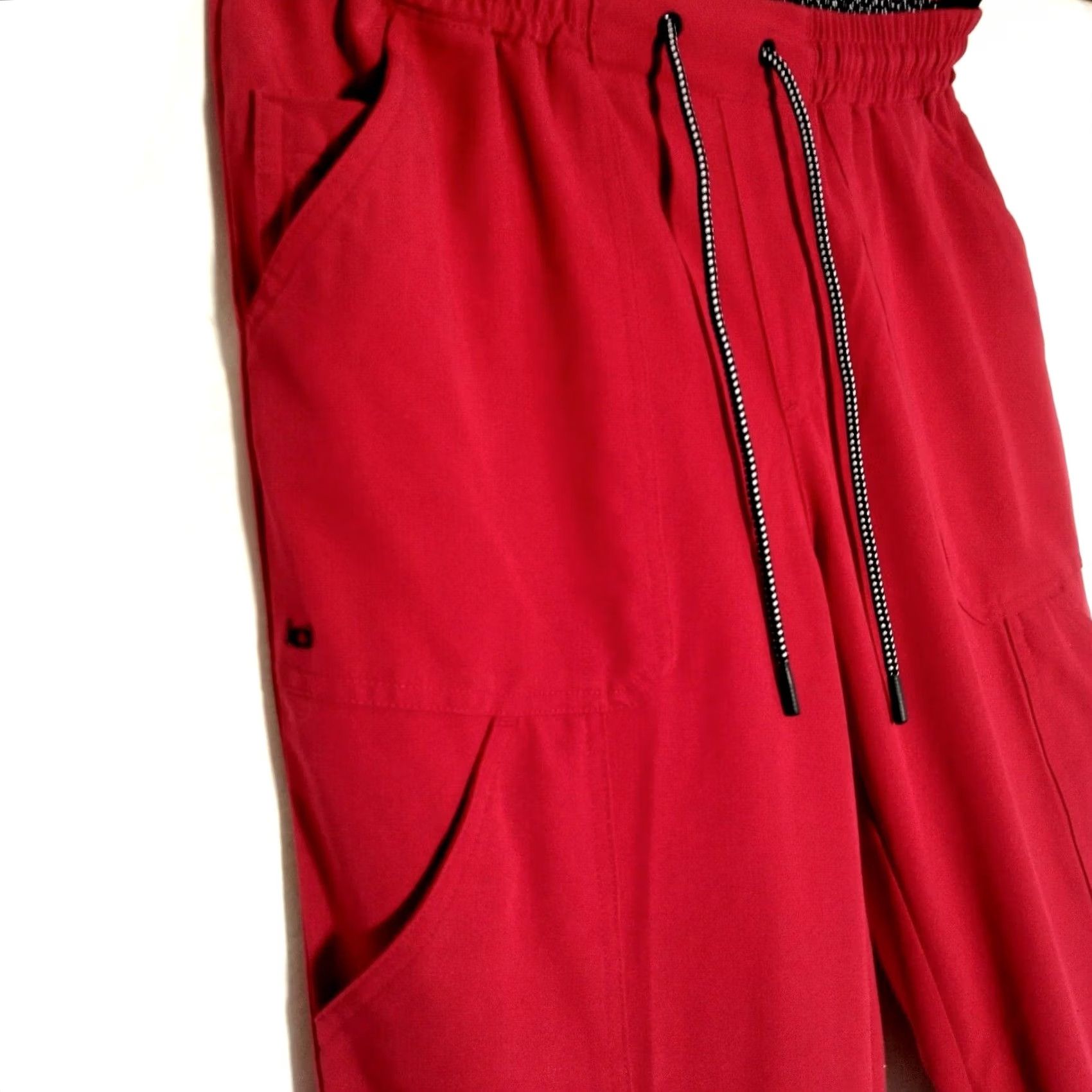 Koio Koi Scrub Pants Women S Regular Red Jogger Workwear 740R Stretch Size 28" / US 6 / IT 42 - 7 Thumbnail