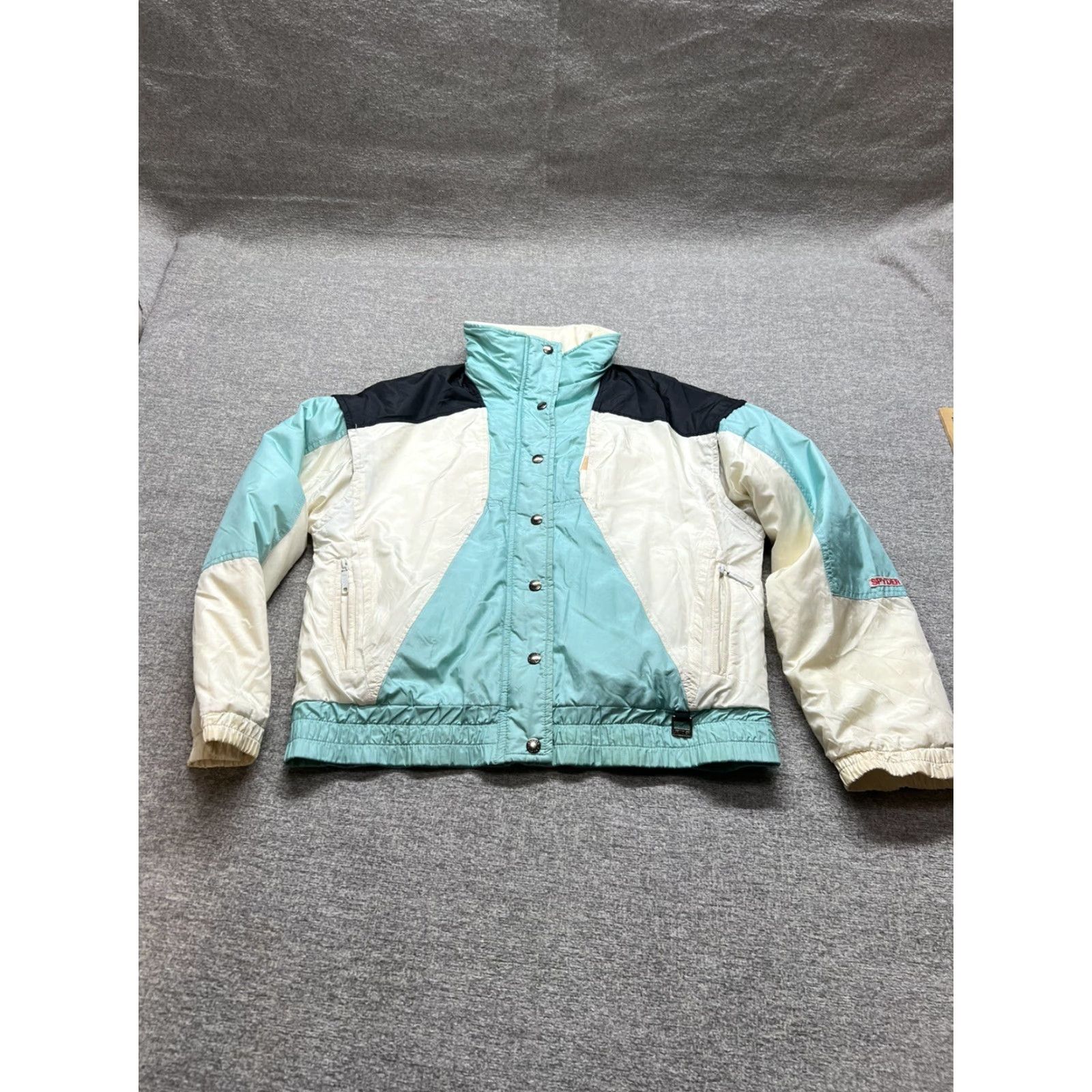 Spyder VINTAGE Spyder Ski Jacket Thinsulate Lite Entrant 90s Style With Hood Ladies 12 Jacket Coat Skiing Blue Nylon Zipped Pockets Mens Womens Boys Girls Size US L / EU 52-54 / 3 - 2 Thumbnail