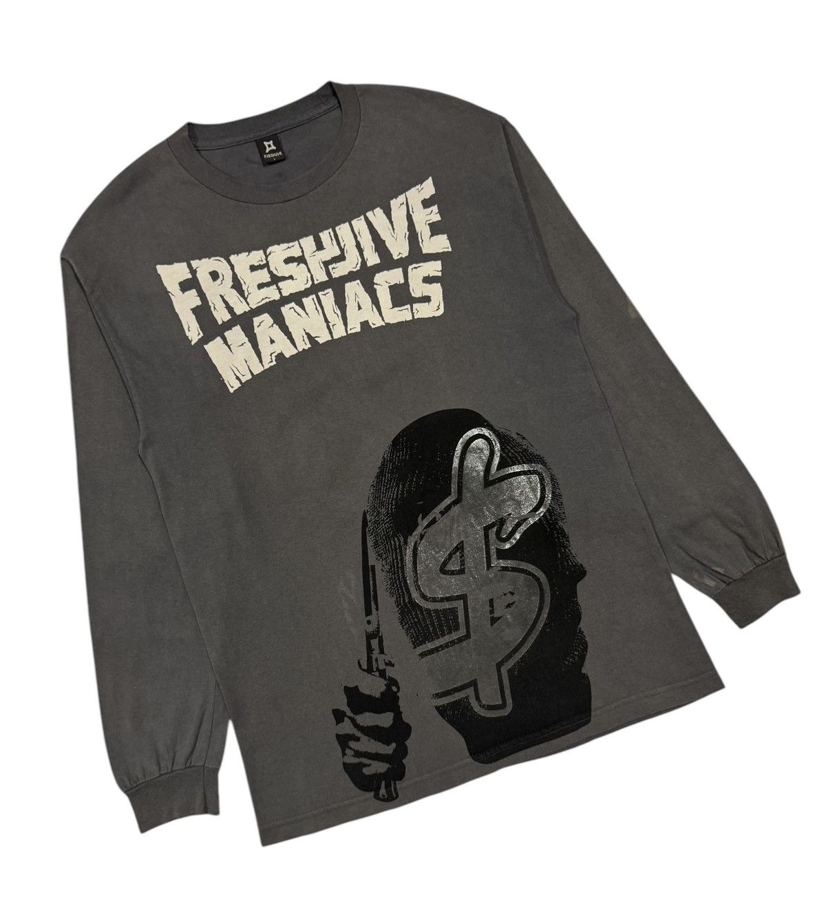 Freshjive × Vintage Vtg🔥Y2k Freshjive Manics Printed Skate Culture L/S Tee Size US L / EU 52-54 / 3 - 5 Thumbnail