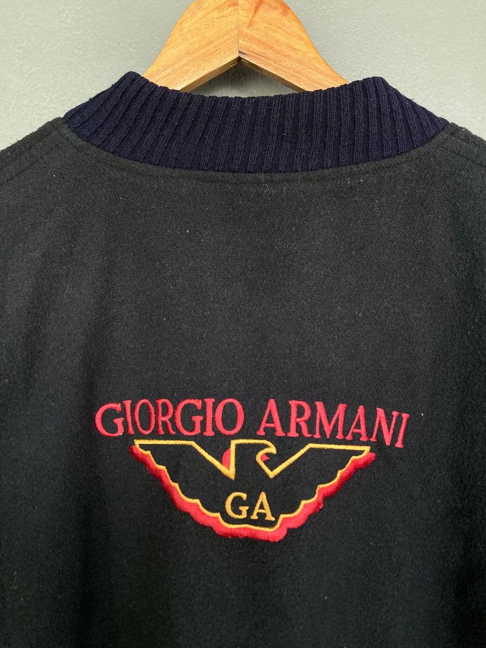 Armani Vintage 80’s Armani Varsity Jacket Size US XL / EU 56 / 4 - 6 Thumbnail