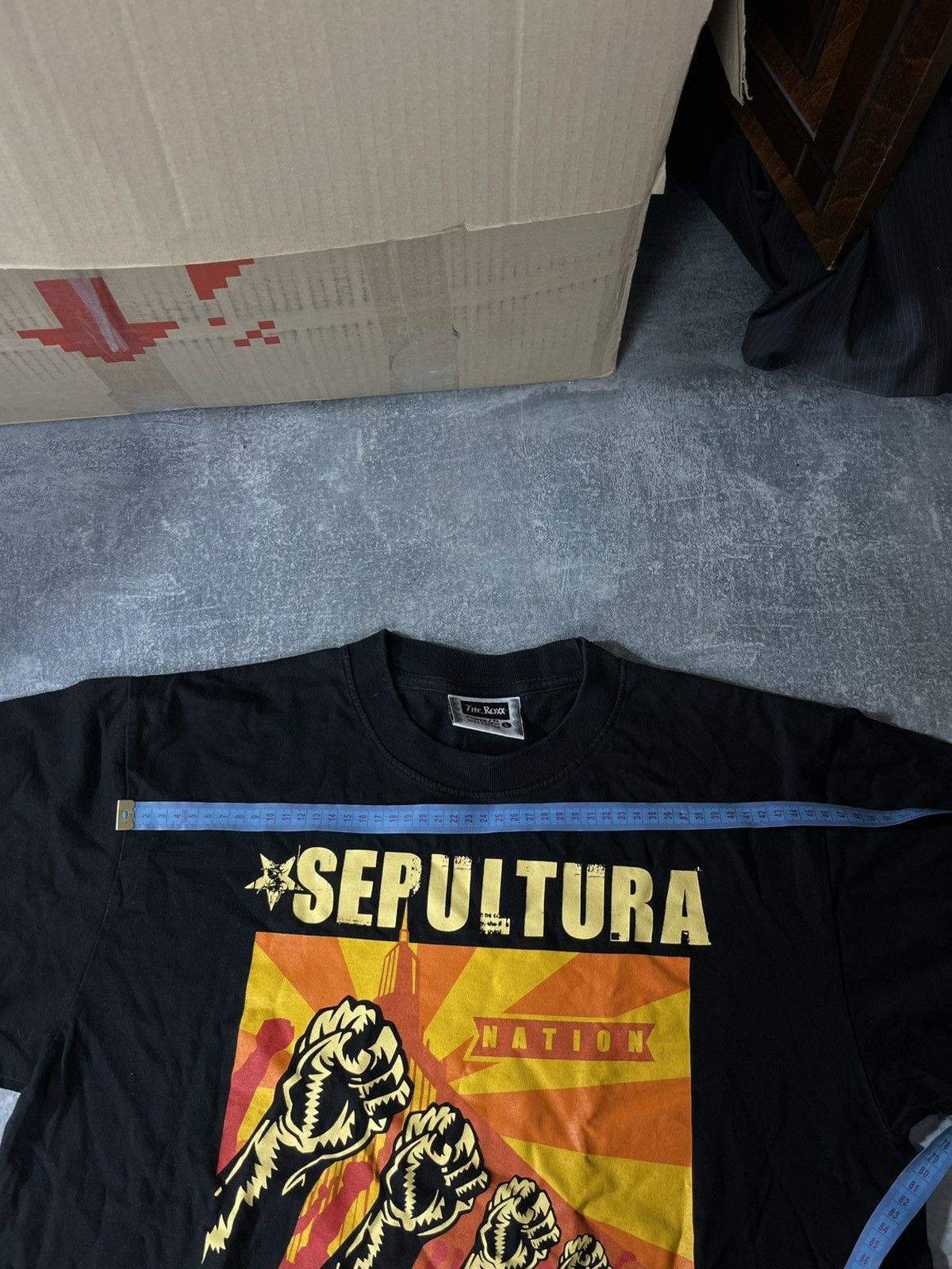 Band Tees Vintage The Rox Sepultura nation big lgoo tee t-shirt Size US L / EU 52-54 / 3 - 8 Thumbnail