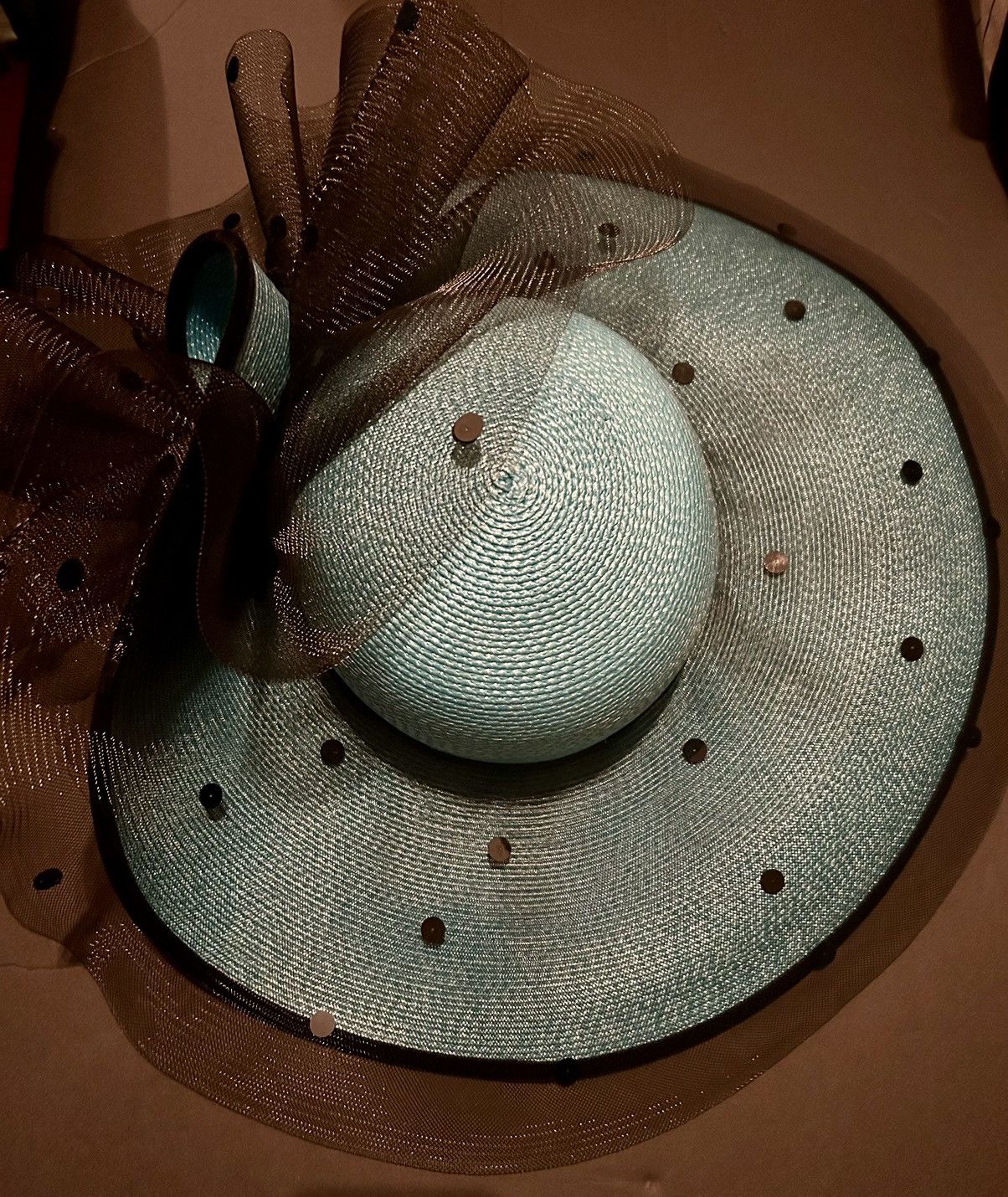 Vintage Essence vintage hat blue & black Size ONE SIZE - 1 Thumbnail