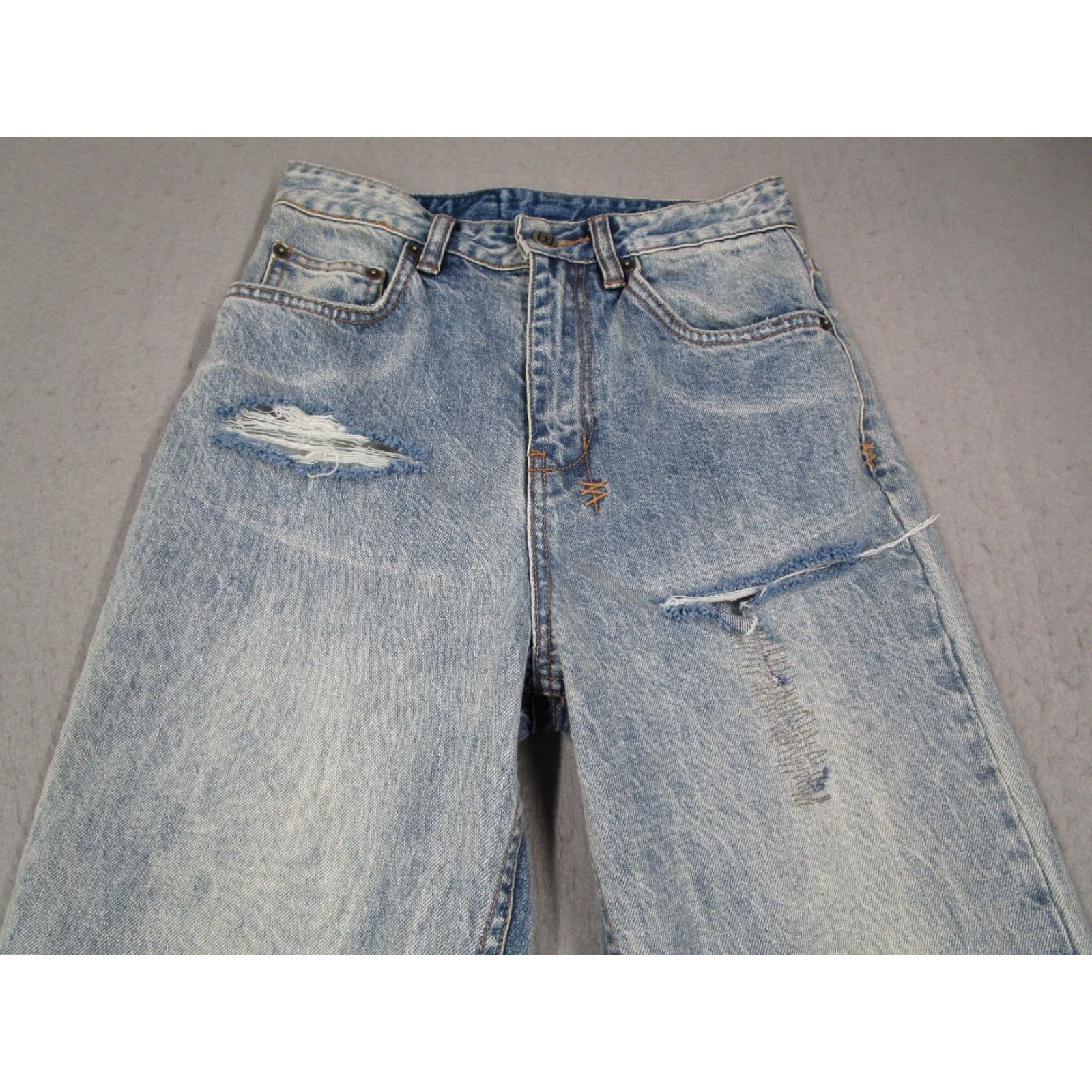 Ksubi Ksubi Jeans Women's High Rise Distressed Blue Playback Skream Denim 25x30 Size 42" / US 20 - 2 Thumbnail