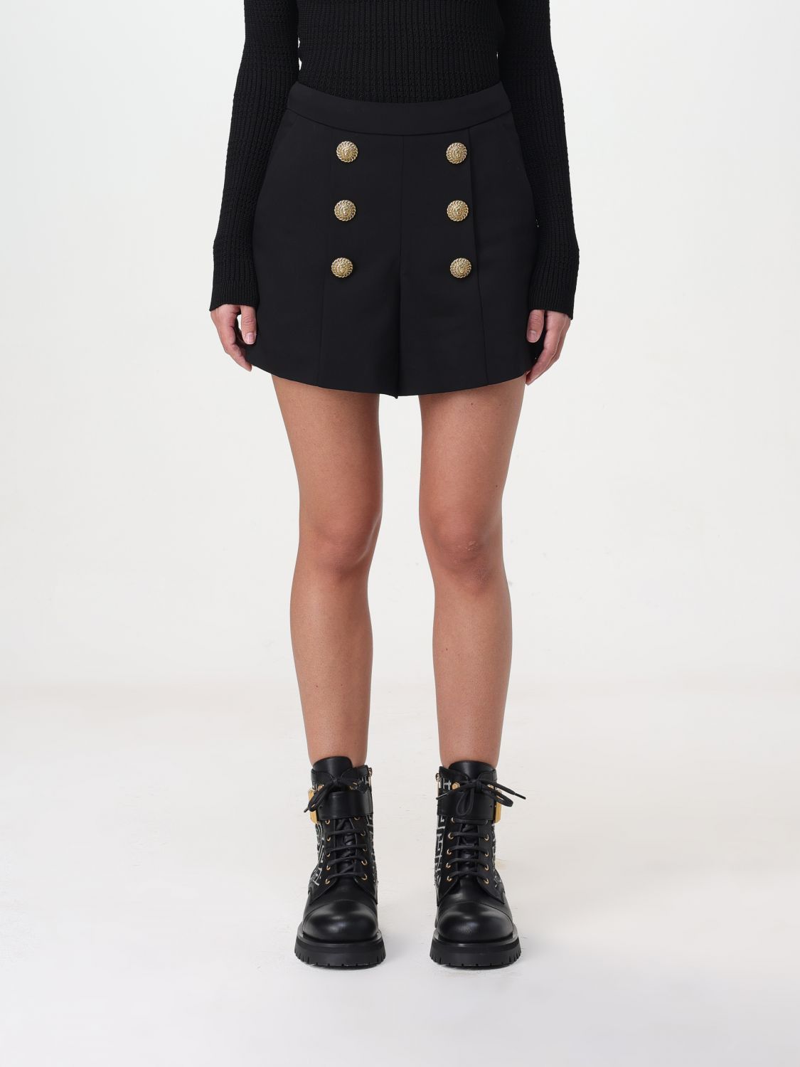image of Balmain Short Woman Black, Women's (Size 26)