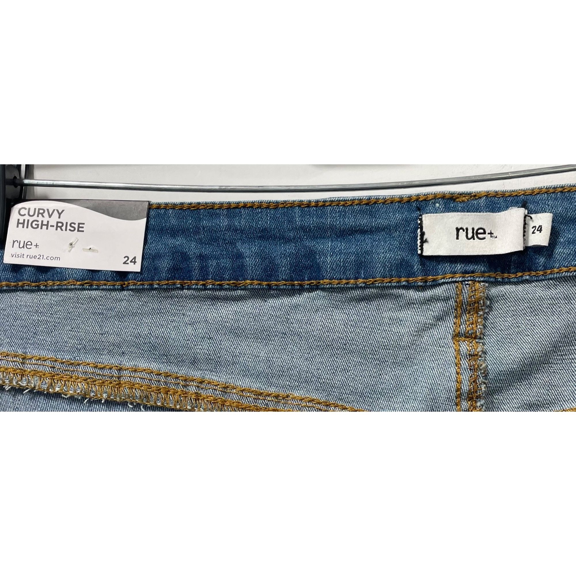 Other Rue + - Women's Ultimate Stretch Curvy High-Rise Jeans - Blu Size 42" / US 20 - 10 Thumbnail