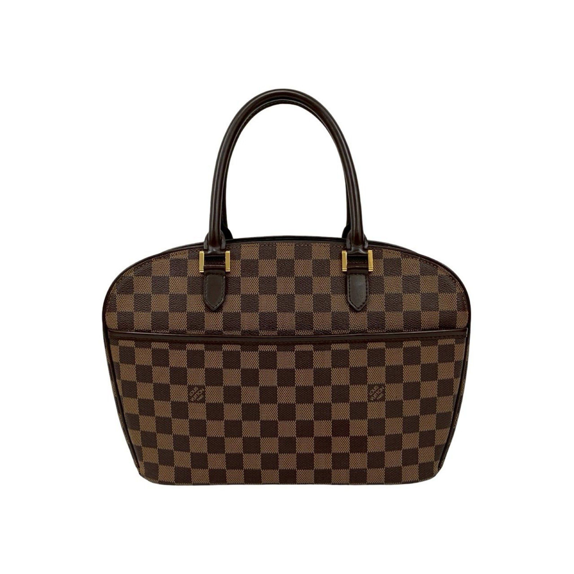 Louis Vuitton LOUIS VUITTON Saria Horizontal Damier Leather Handbag/Mini Boston Bag Brown 75339 Size ONE SIZE - 1 Thumbnail