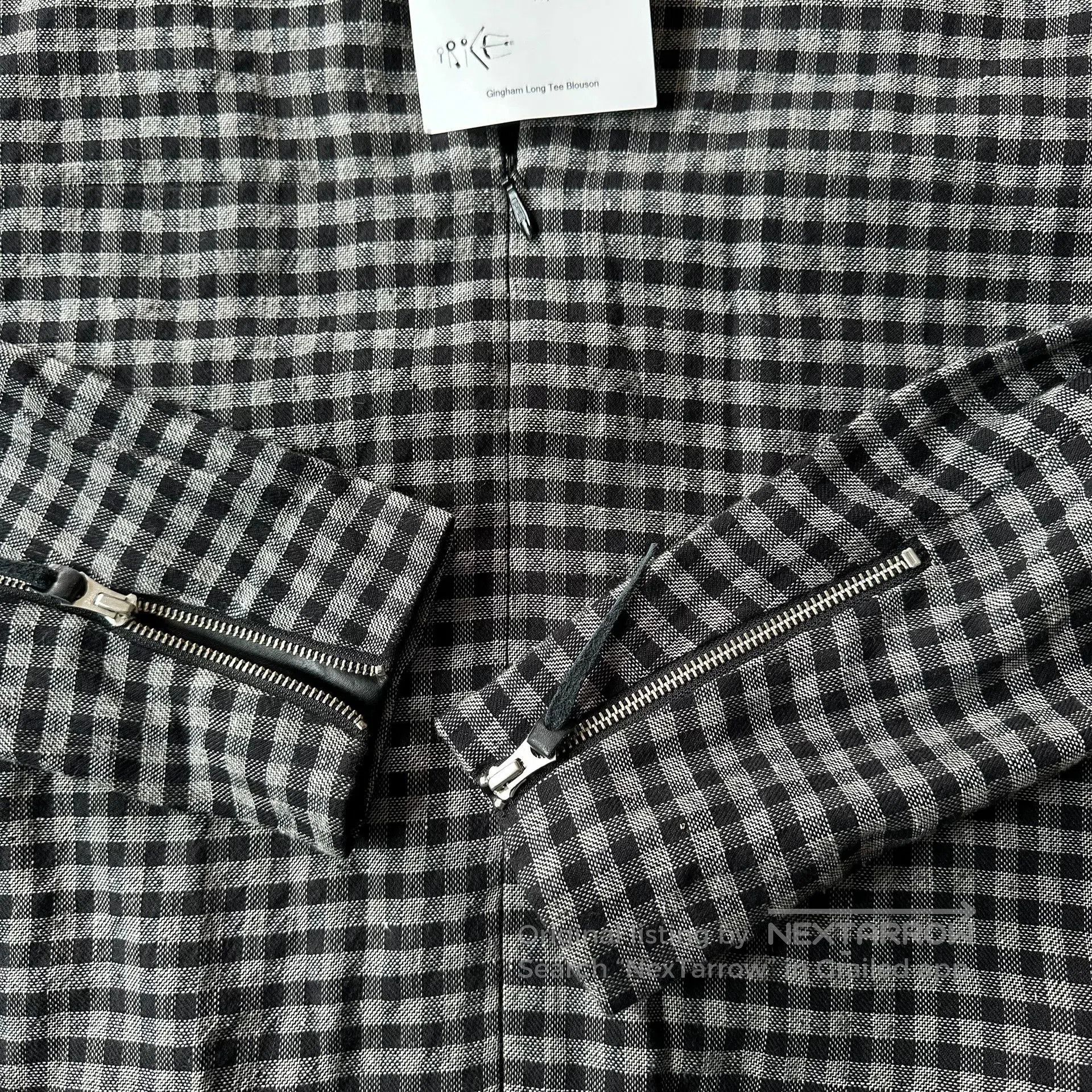 SUNSEA Sunsea Gray Plaid Zip Jacket. Size M / US 6-8 / IT 42-44 - 5 Thumbnail