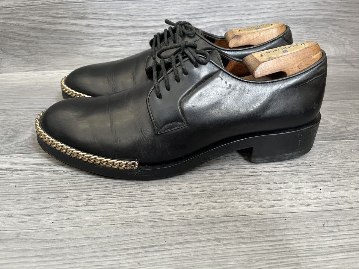 Raf Simons Raf simons Fw 12Chain trimmed derby shoes sz 42 Size US 9 / EU 42 - 4 Thumbnail