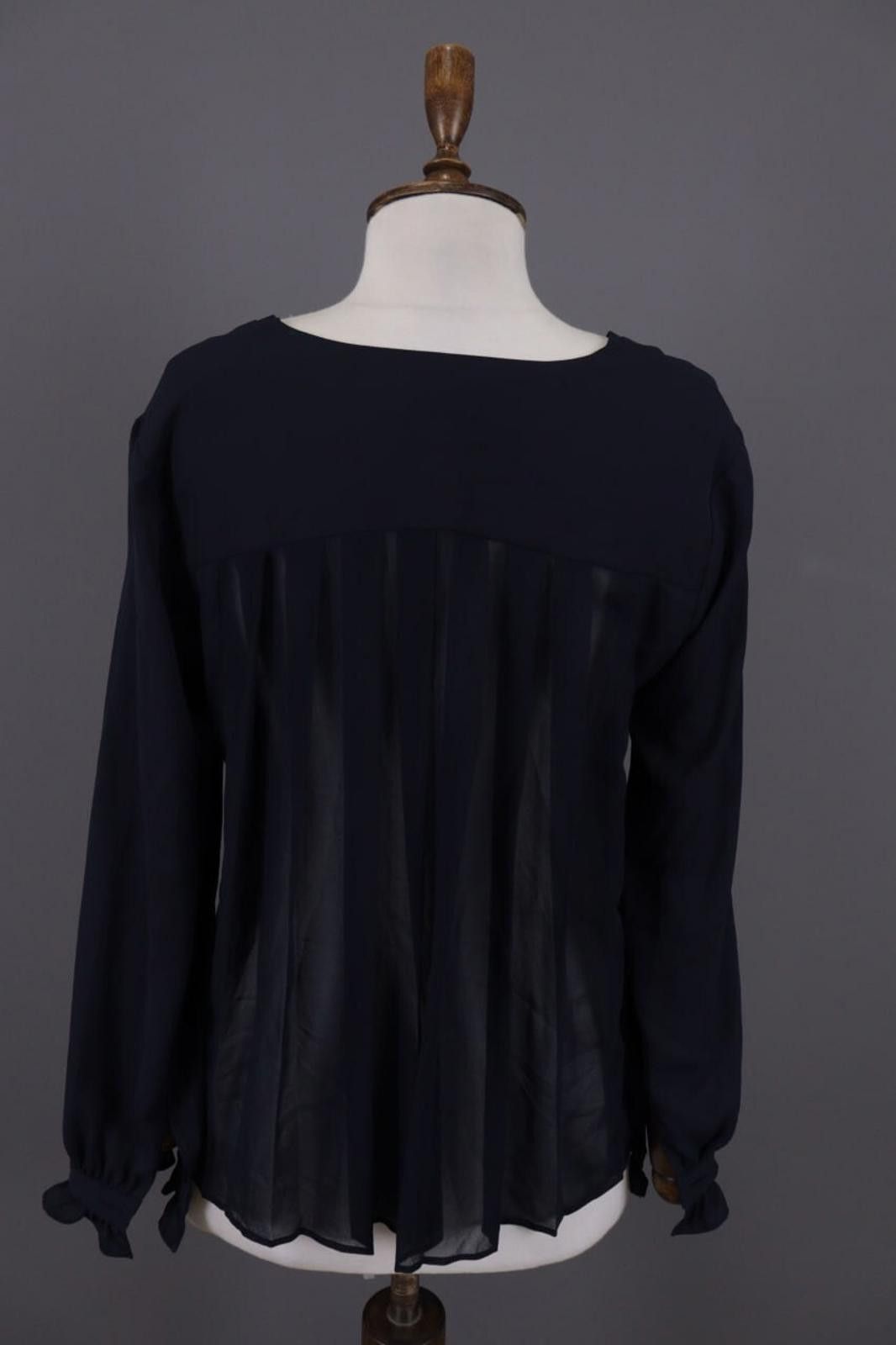 Designer Claudie Pierlot Blue Lagenlook Blouse Shirt Size 40 Size M / US 6-8 / IT 42-44 - 8 Thumbnail