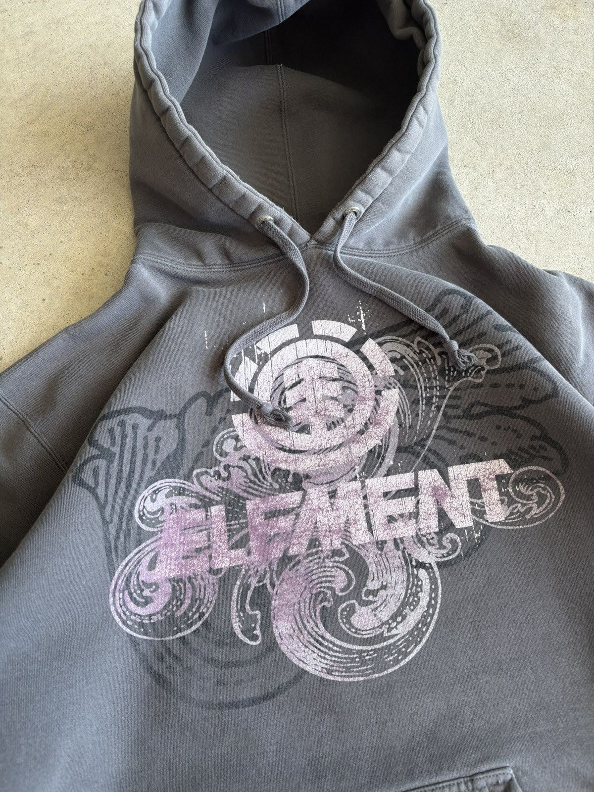 Element Vintage 90s Element Y2K Style Skate Surf Grey Hoodie Size US L / EU 52-54 / 3 - 3 Thumbnail