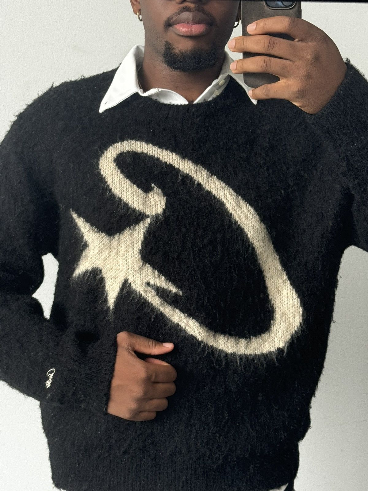 Corteiz Corteiz Mohair Knit Sweater Sakura Camo | Grailed