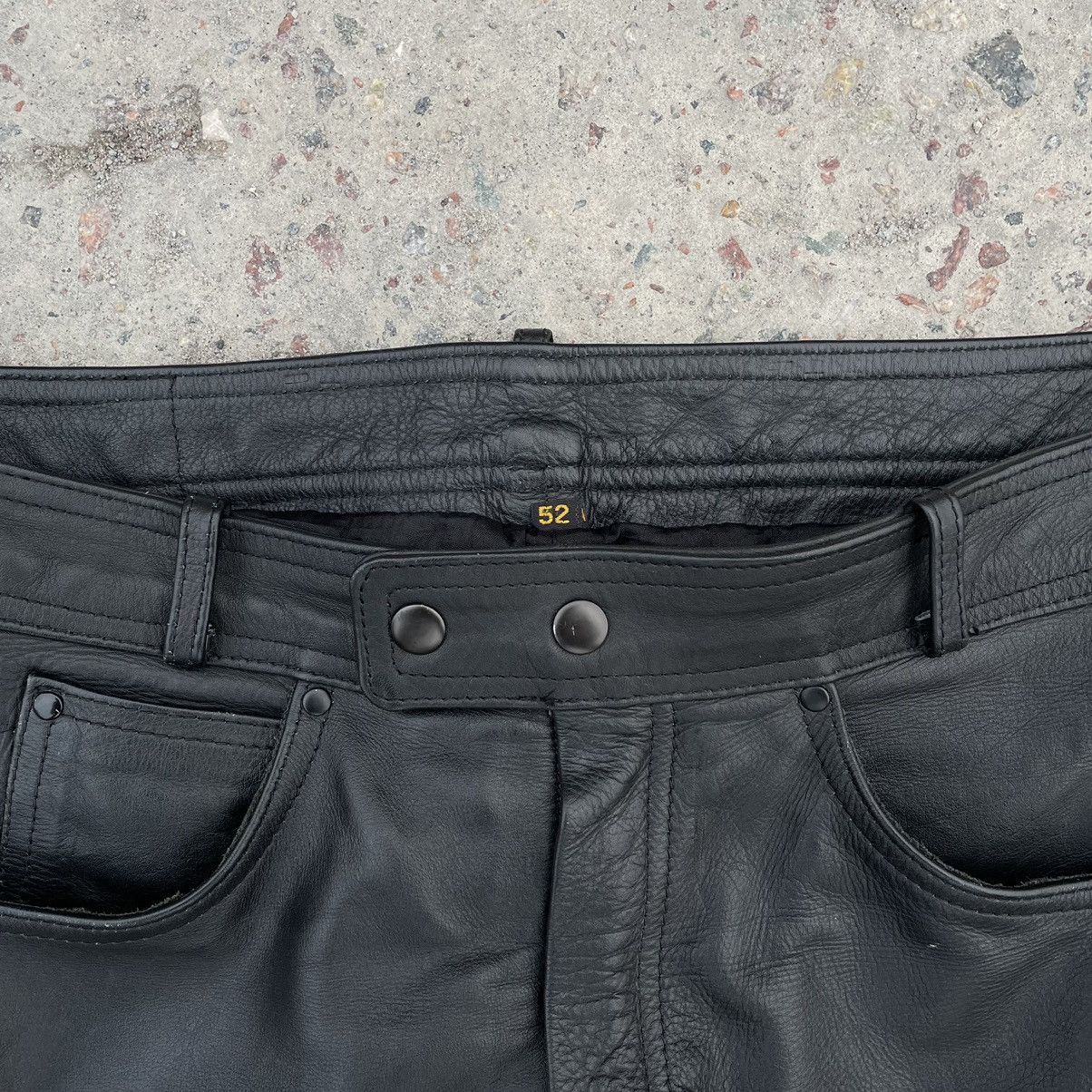 Vintage Vintage Moto Pants 52 Real Leather Hype Jeans 90s USA Y2K Size US 32 / EU 48 - 6 Thumbnail