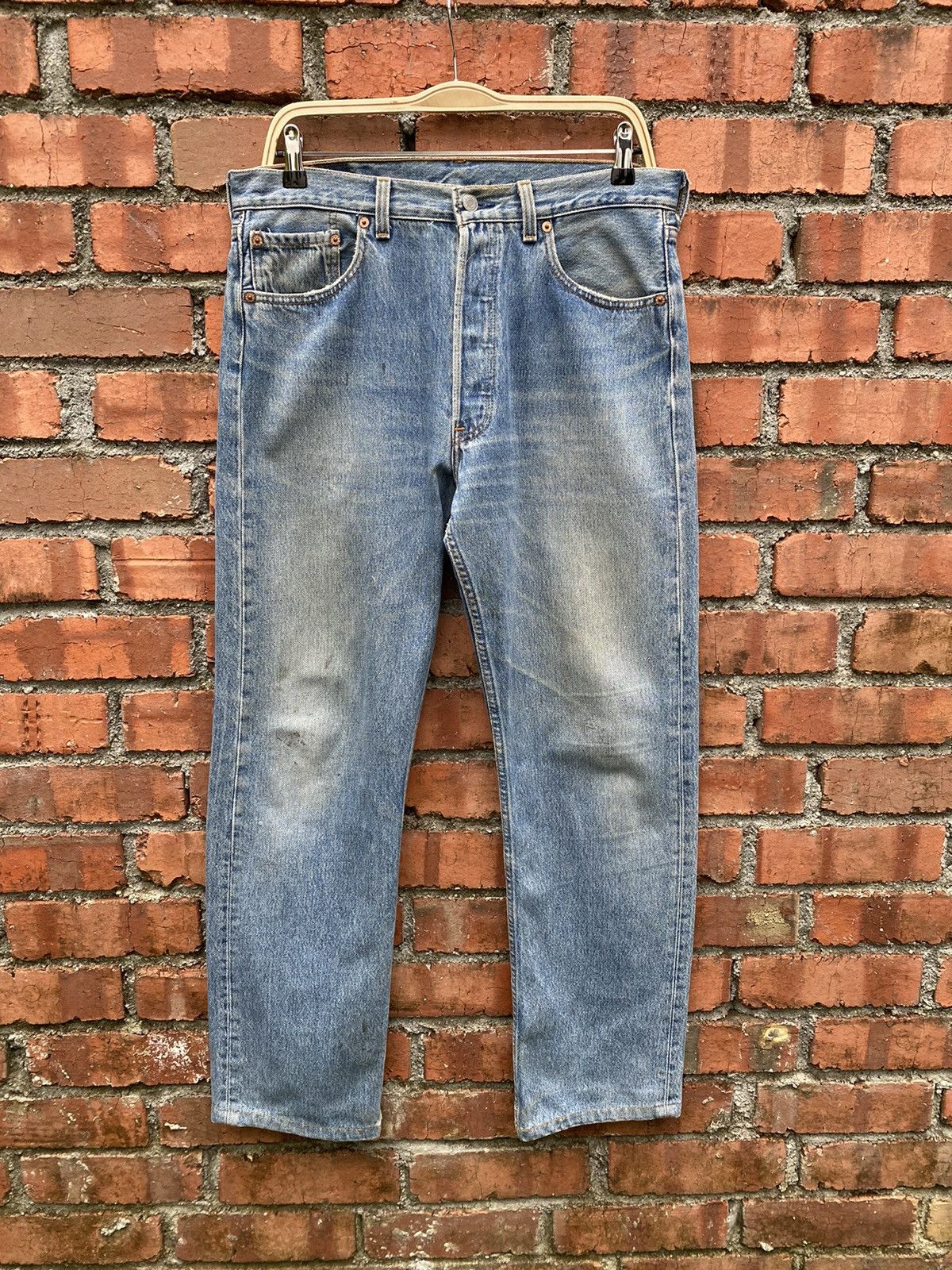 Levi's × Levi's Vintage Clothing × Vintage W34x30 vintage levi's 501 made in USA faded Size US 34 / EU 50 - 1 Thumbnail