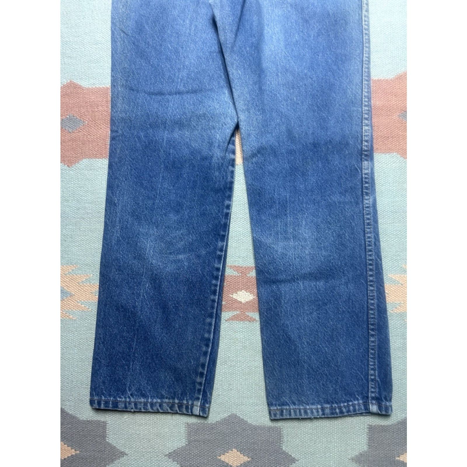 Denime VINTAGE Rustler Denim Jeans Straight USA Made 30x29 Mens Blue 70s 80s | Jeans | Denim | USA | 30 29 Size US 30 / EU 46 - 7 Thumbnail