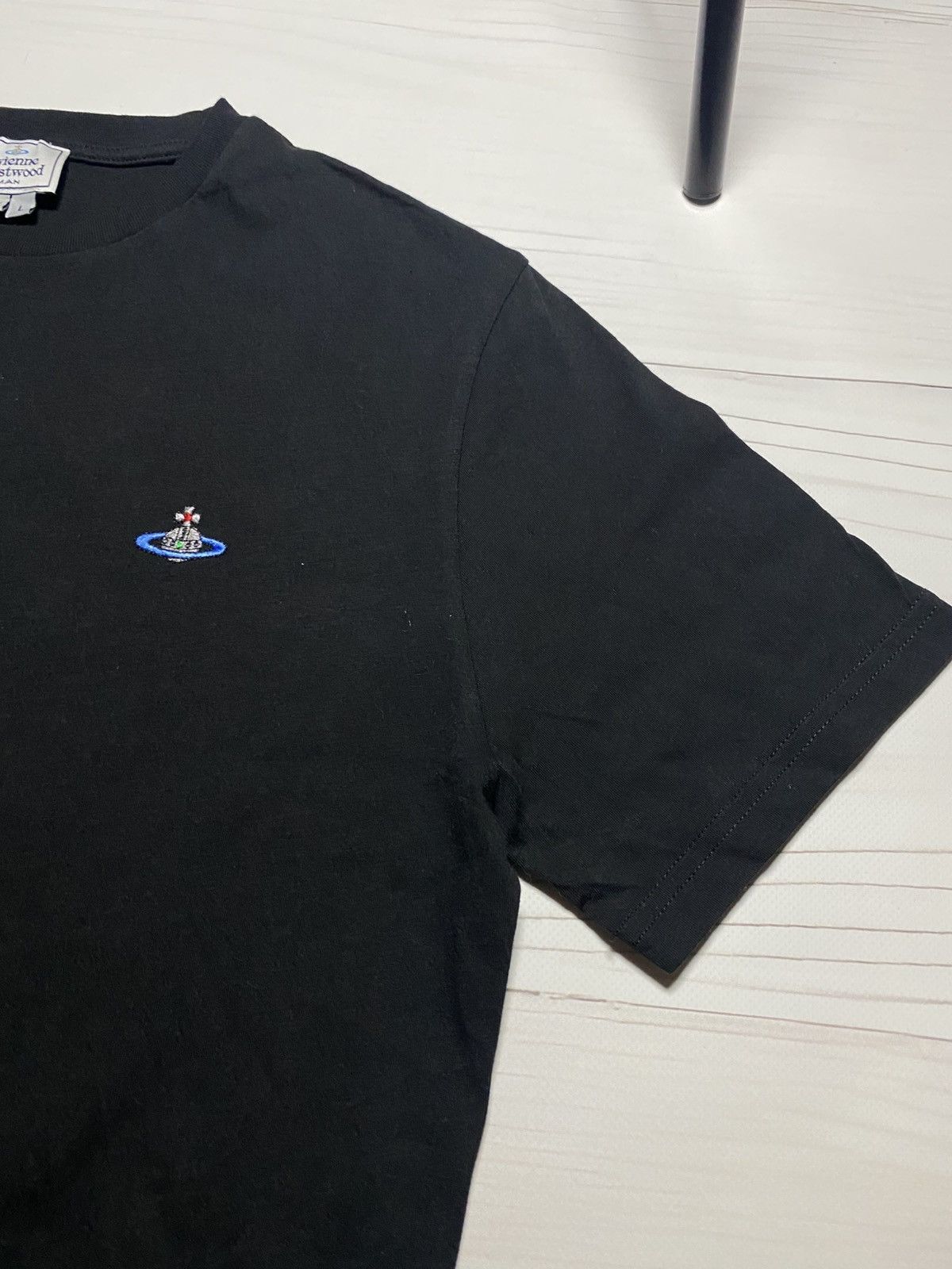 Vintage × Vivienne Westwood Vintage Vivienne Westwood Man y2k t shirt Embroidered Logo Size US L / EU 52-54 / 3 - 7 Thumbnail