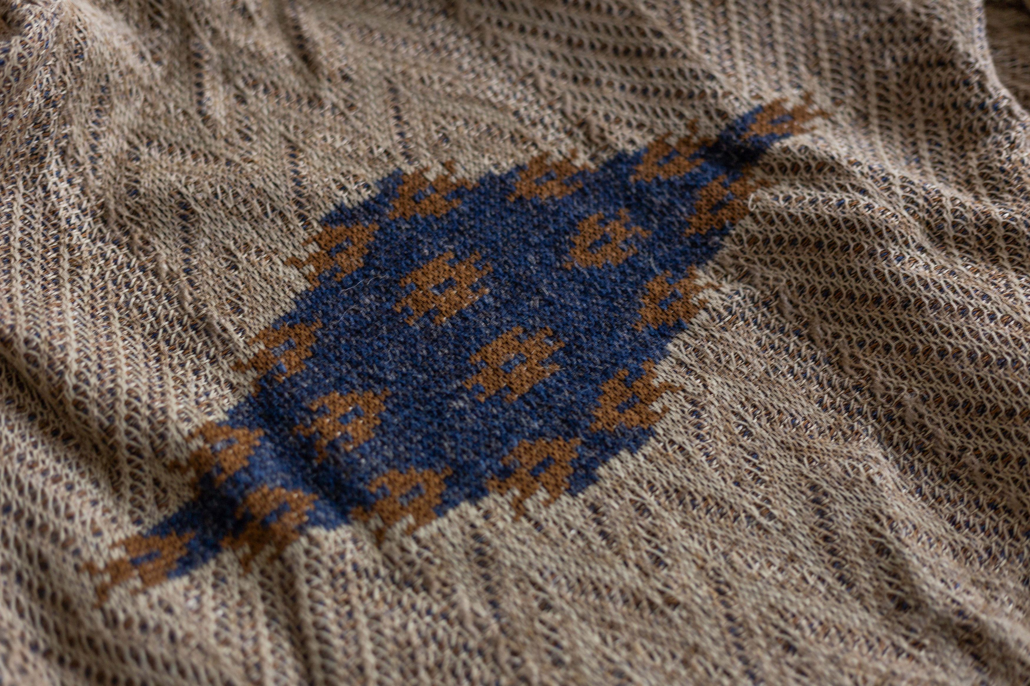 45rpm Vintage 45rpm Studio Indigo Jacquard Cardigan Size US XL / EU 56 / 4 - 9 Thumbnail