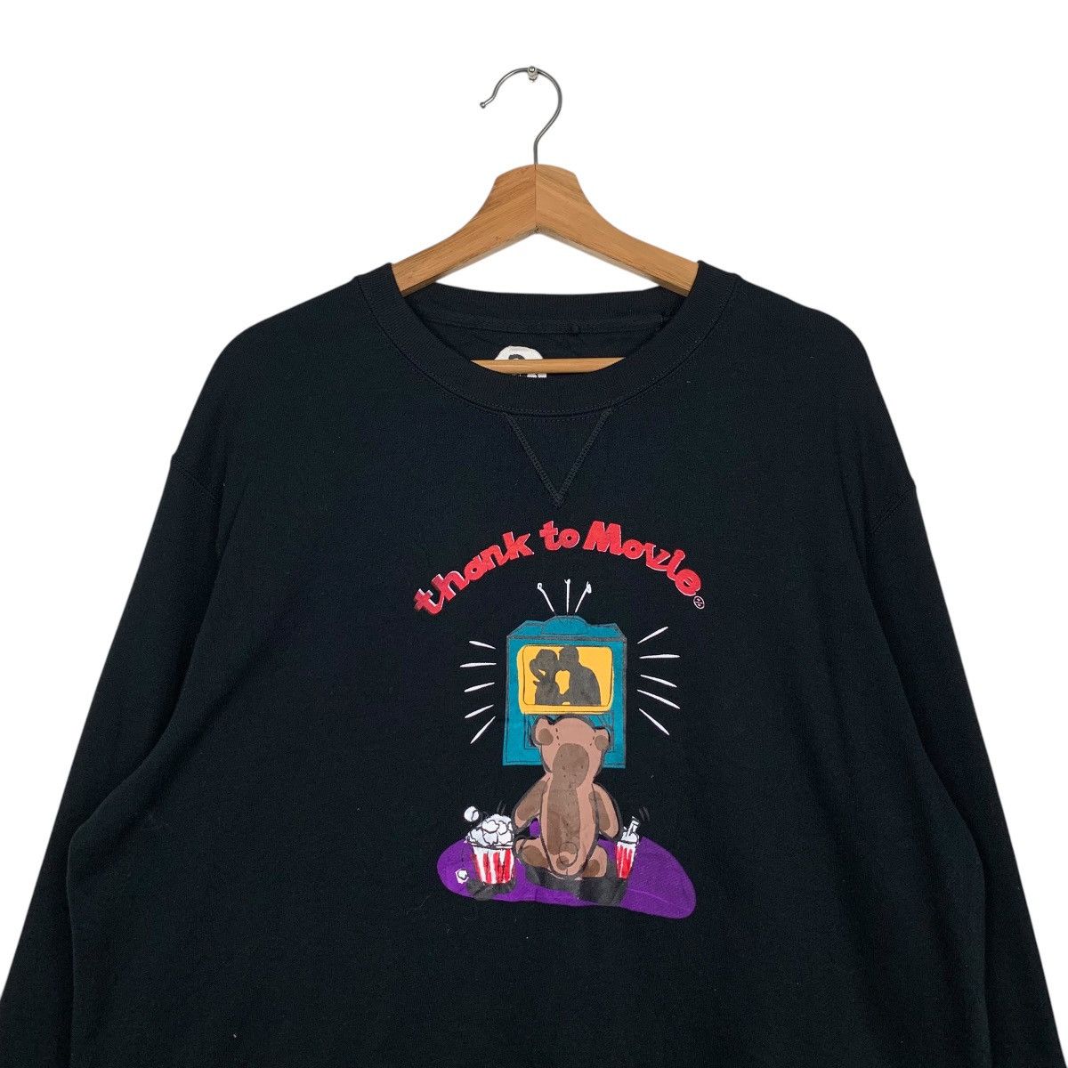 Japanese Brand THANK TO MOVIE Graphics Crewneck Sweatshirts #1752-C78 Size US M / EU 48-50 / 2 - 2 Thumbnail