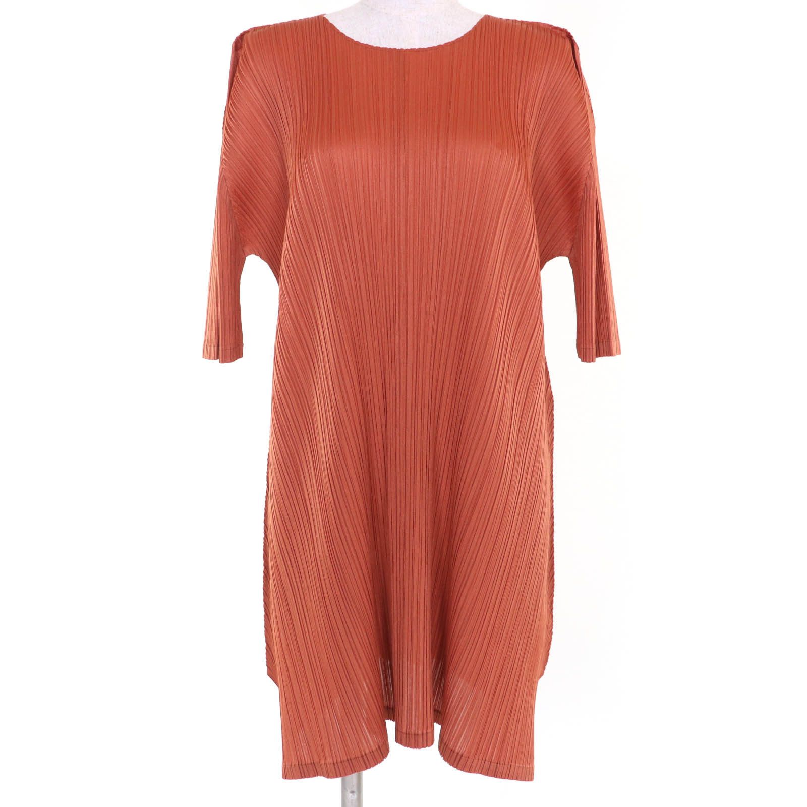 Issey Miyake PLEATS PLEASE One Piece Polyester Dress Others Tops PP81-JT223 DUTY FREE for USA