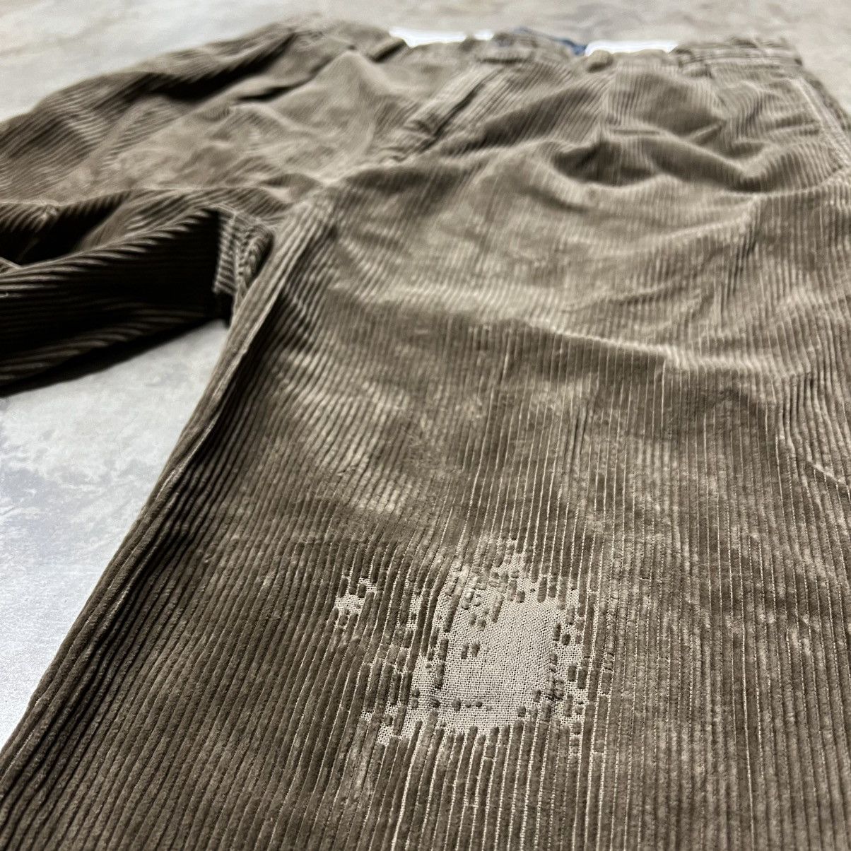 Polo Ralph Lauren × RRL Ralph Lauren × Ralph Lauren Vintage Polo Ralph Lauren Brown Distressed Corduroy Pants Size US 32 / EU 48 - 5 Thumbnail